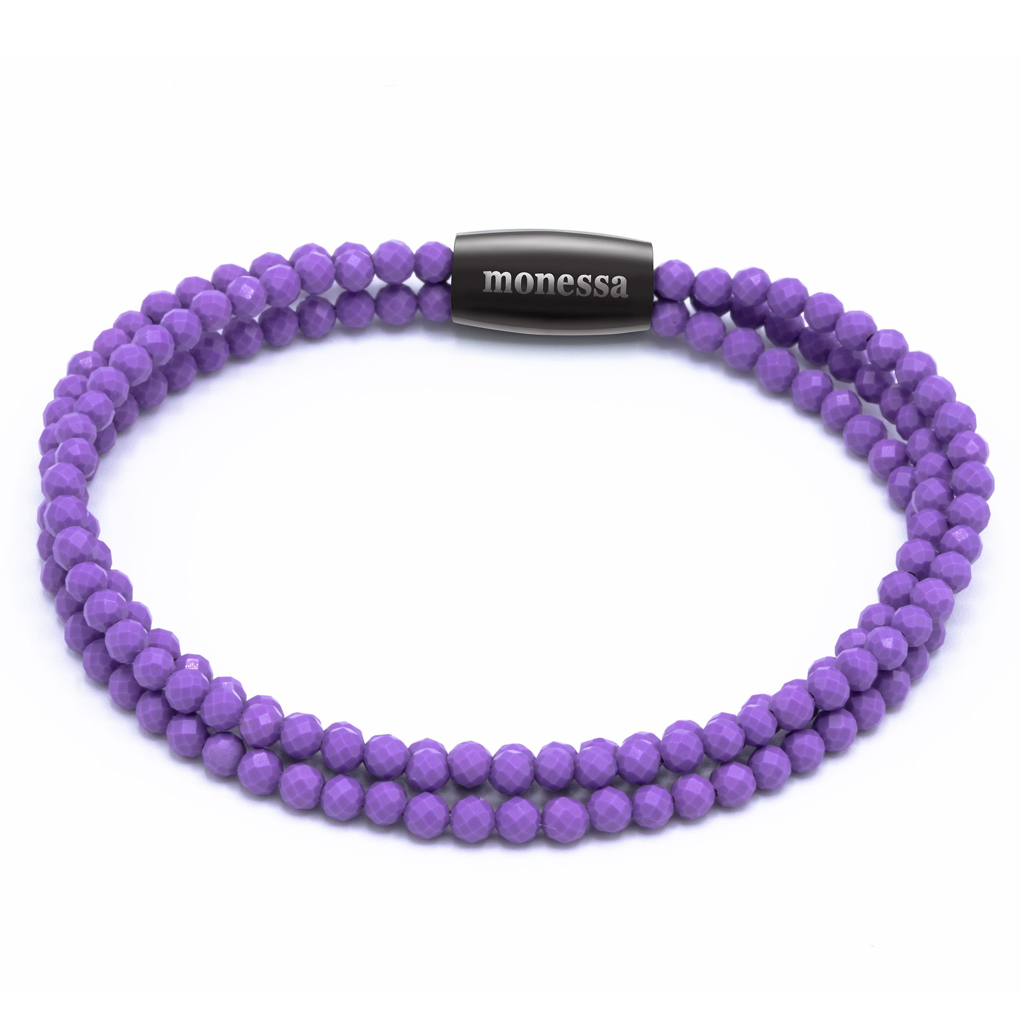 MONESSA Armband Edelsteine 3-Strang Magnetverschluß