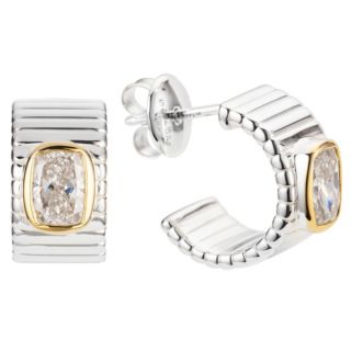 THOMAS & SOHN Lab Grown Diamanten ca.2,00ct Creolen Palladio Bicoloroptik