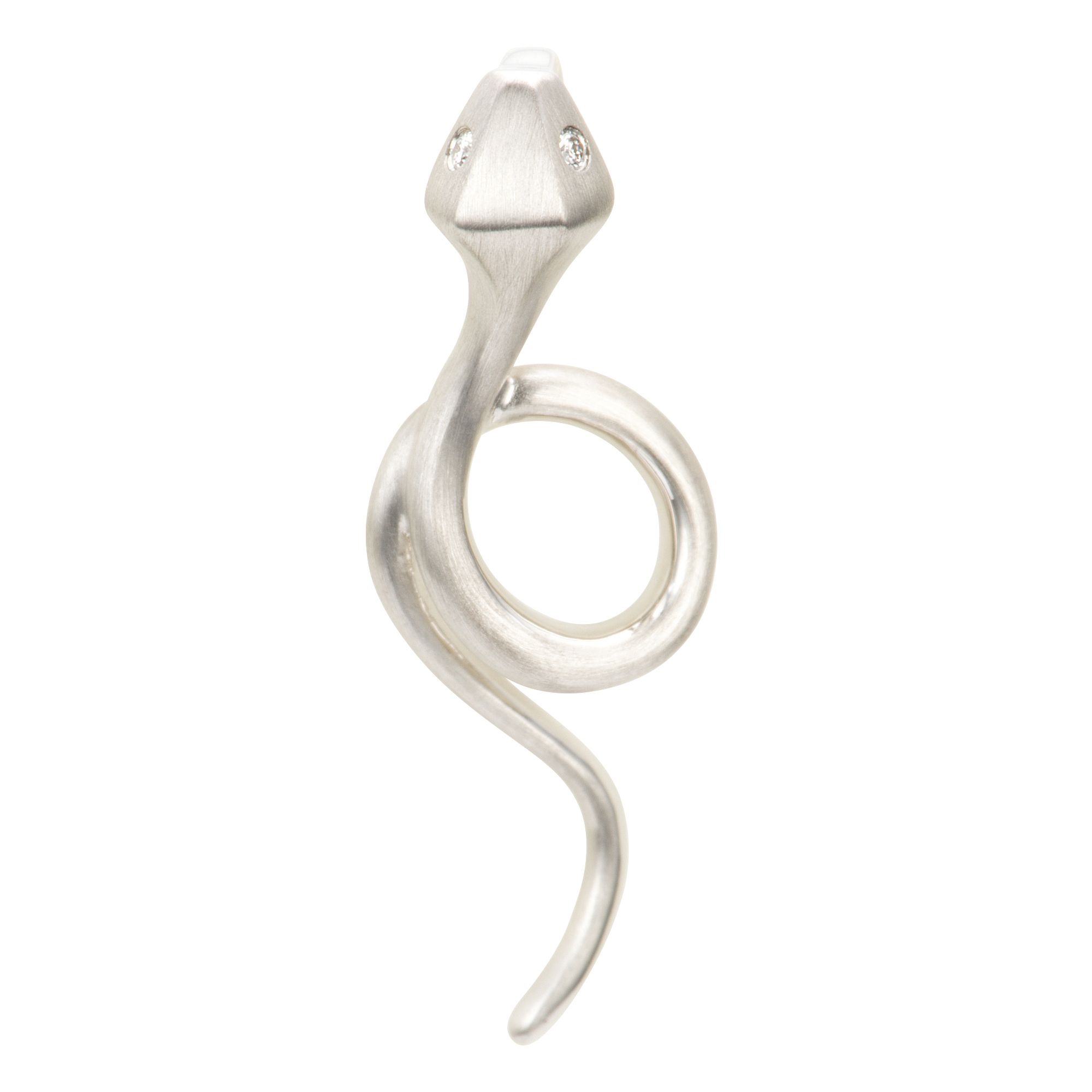 PLATINITY Schlangen-Anhänger 2 Brillanten zus. ca. 0,01ct Platin 950