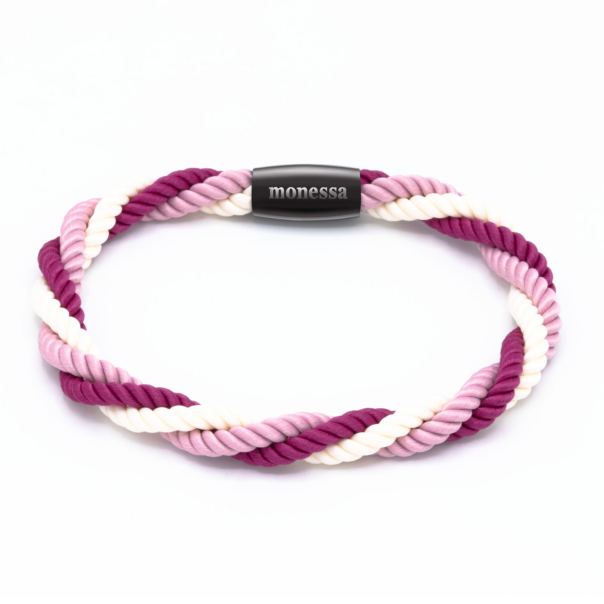 MONESSA Armband Nylon gedreht Magnetverschluss