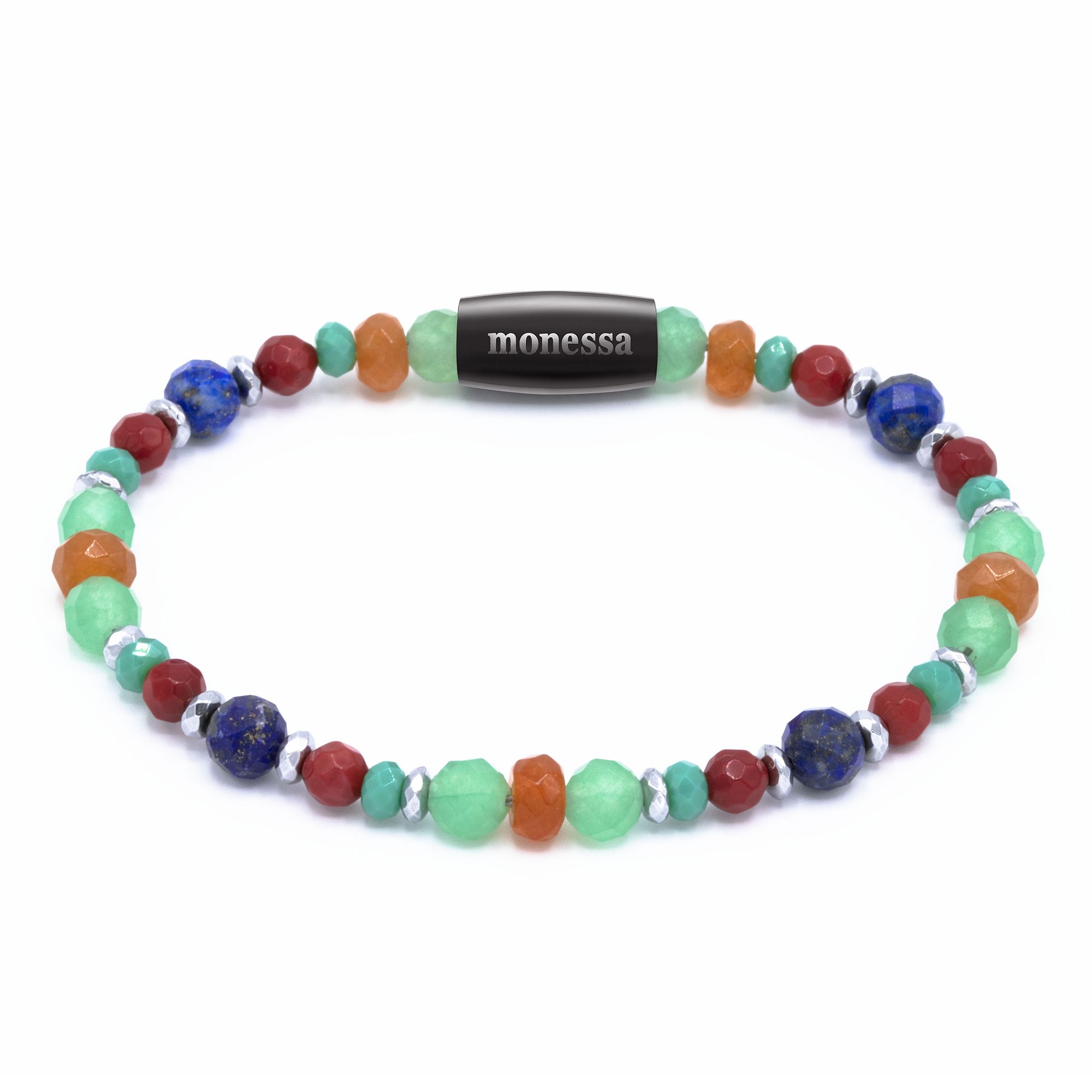 MONESSA Armband Edelsteine facettiert Magnetverschluss