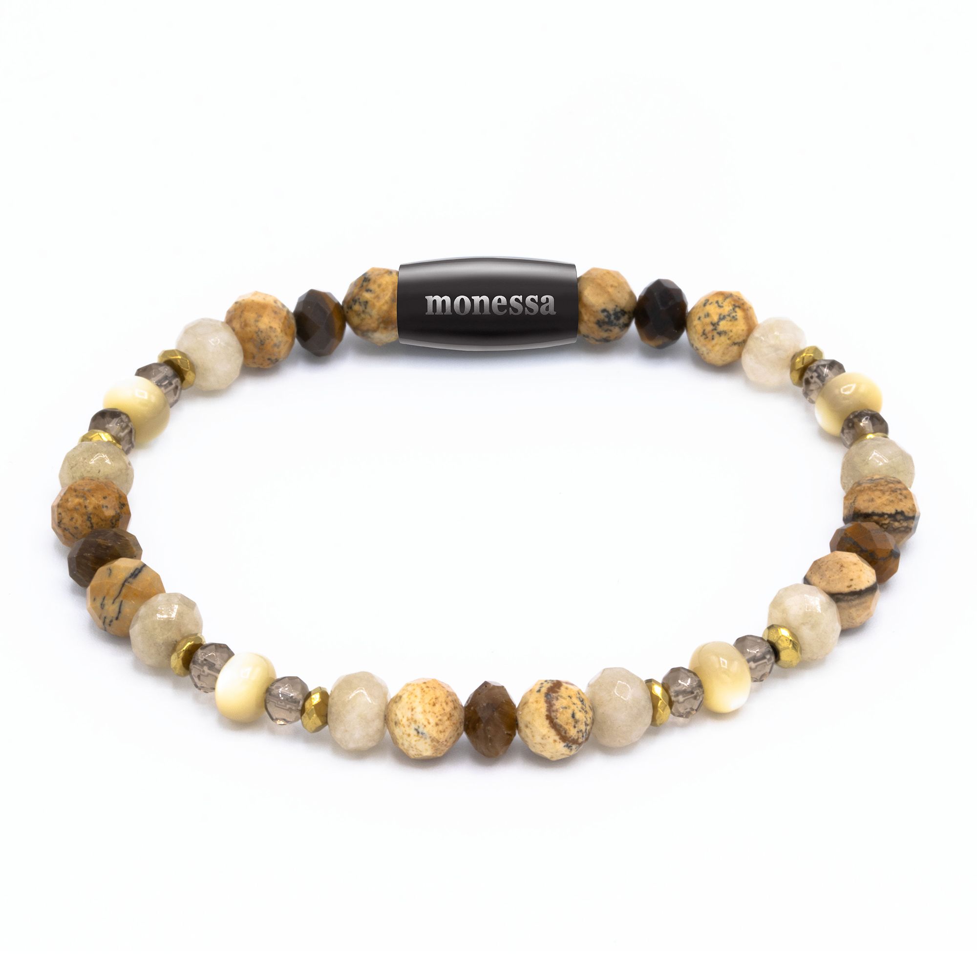 MONESSA Armband Edelsteine facettiert Magnetverschluss