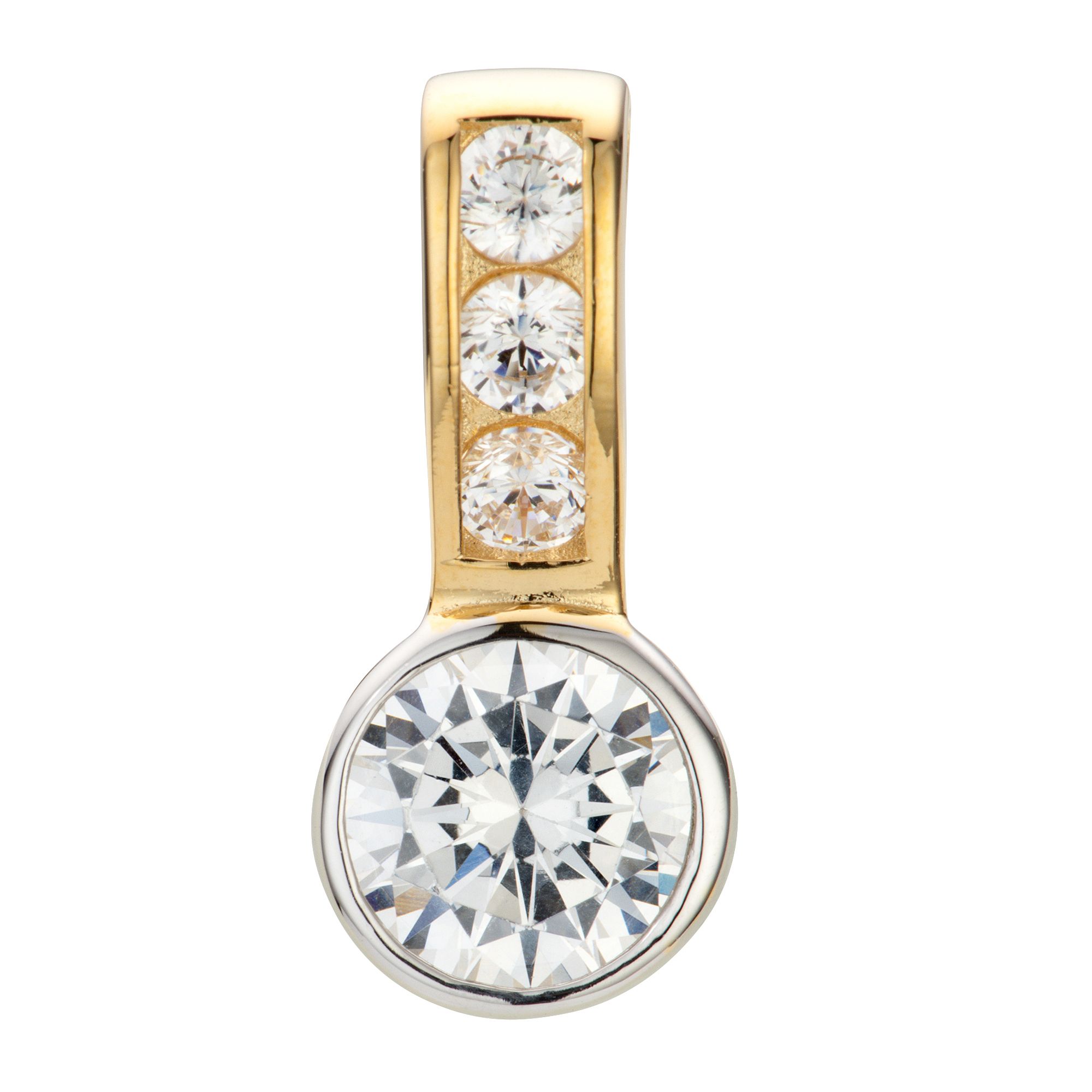 DIAMONIQUE® Anhänger = 1,15ct Brillantschliff Silber 925