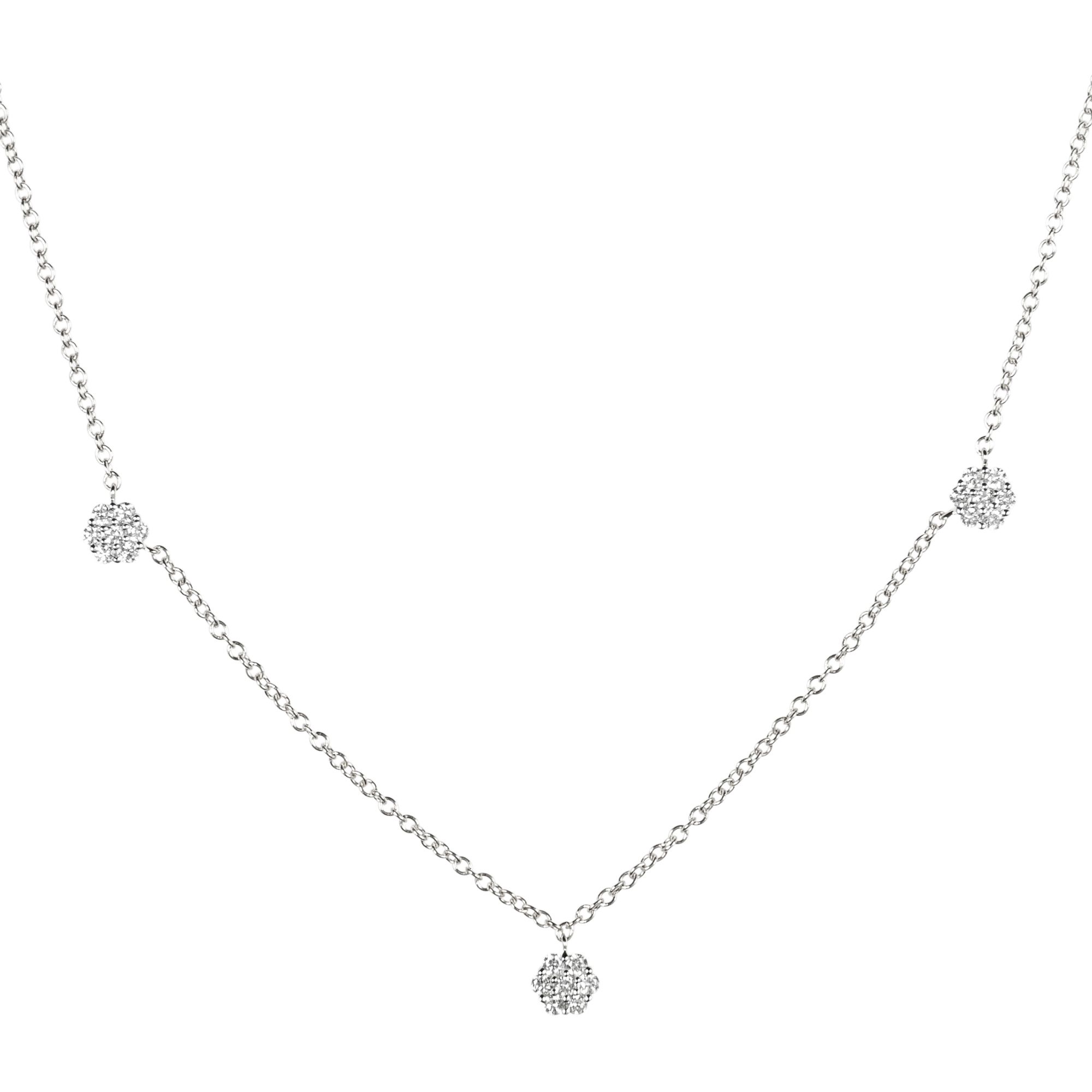 DIAMOUR Collier 49 Brillanten zus. ca. 0,50ct Gold 585