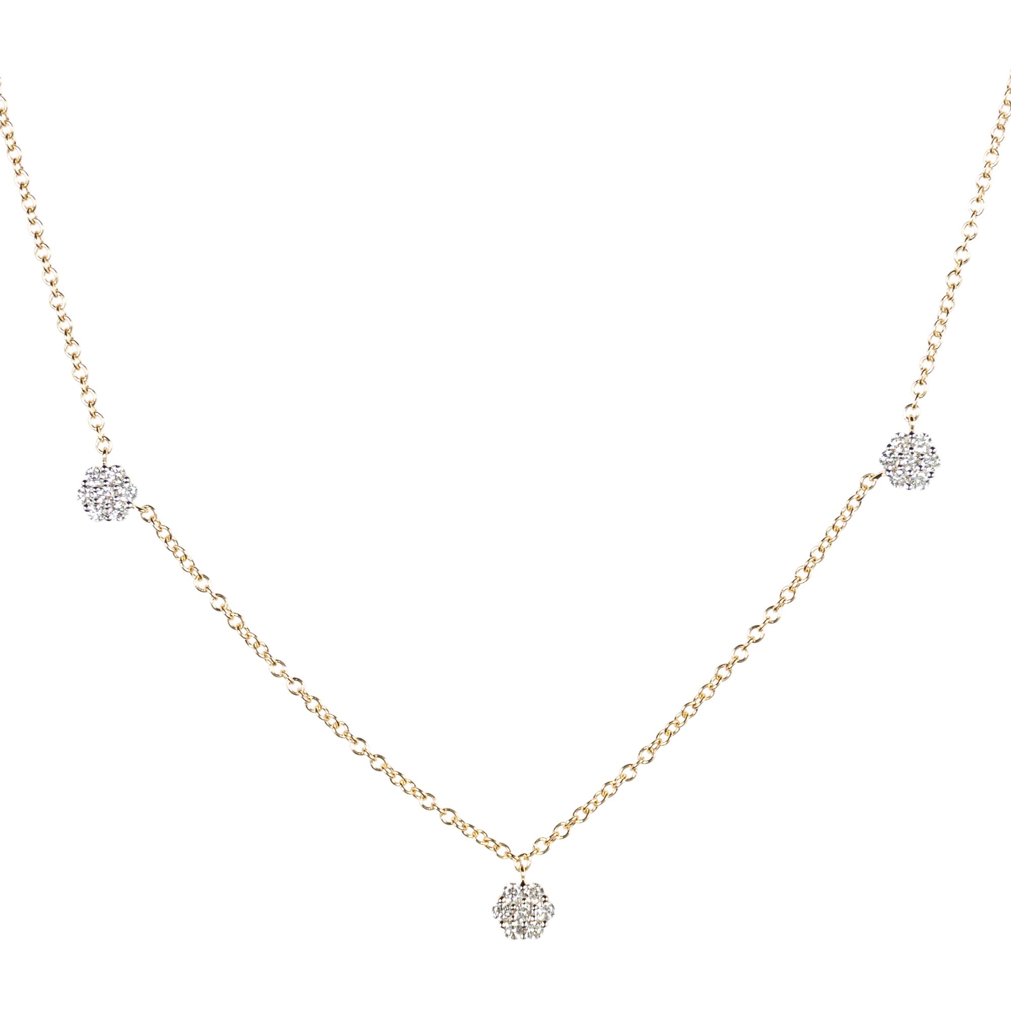 DIAMOUR Collier 49 Brillanten zus. ca. 0,50ct Gold 585