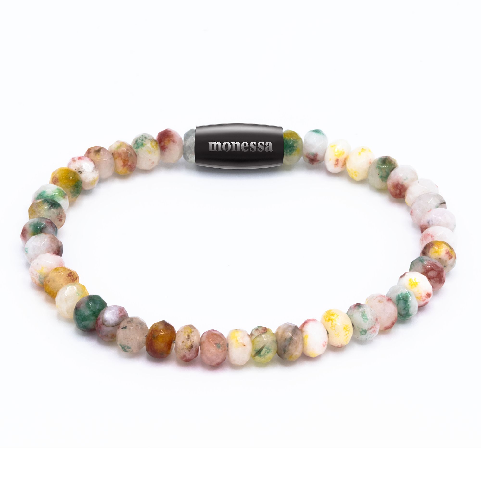 MONESSA Armband Edelsteine Nugget Magnetverschluss