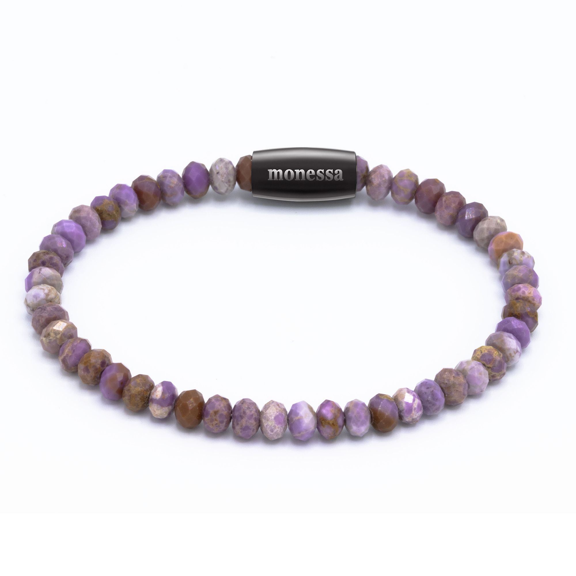 MONESSA Armband Edelsteine Nugget Magnetverschluss