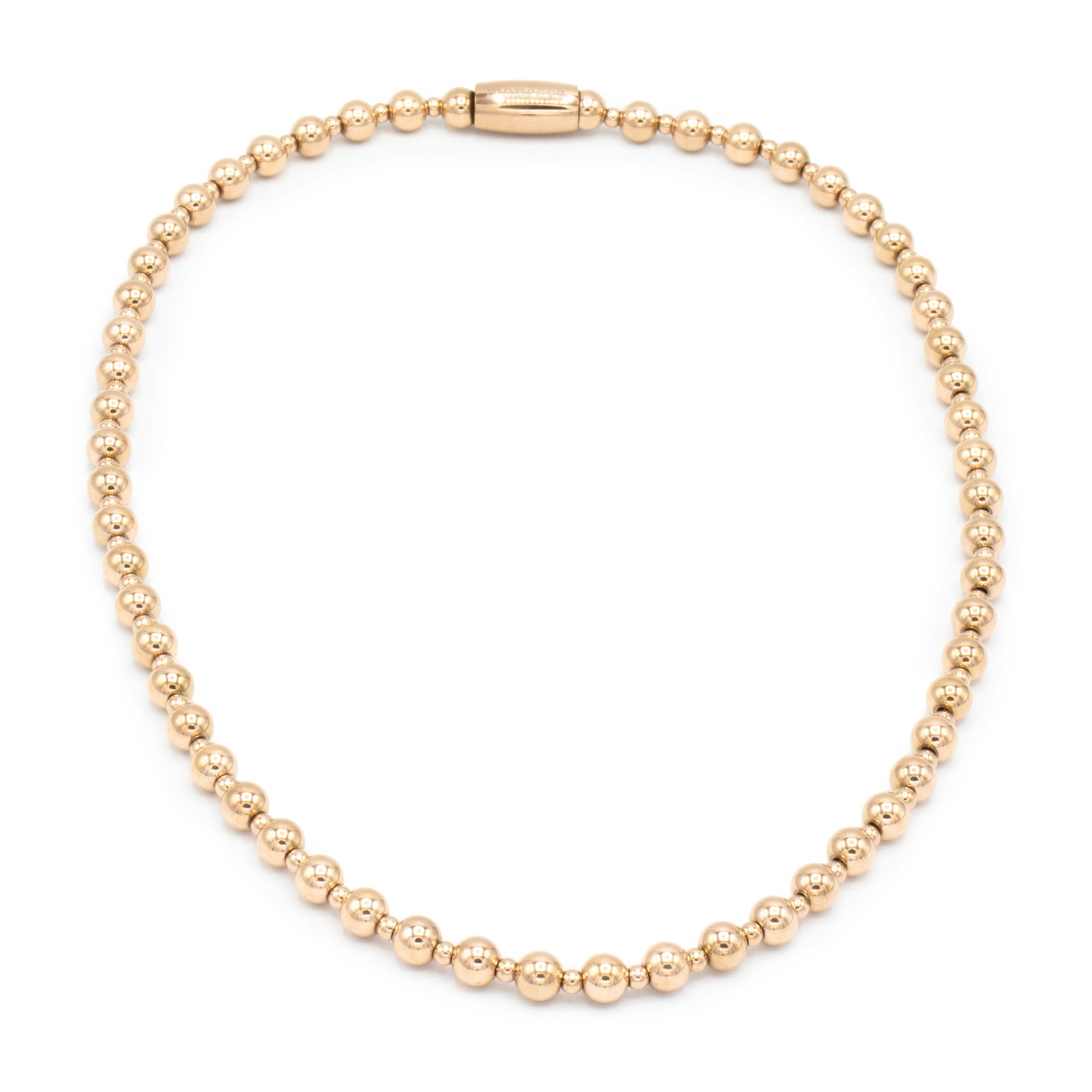 MONESSA Collier Kugel-Design Edelstahl Magnetverschluss