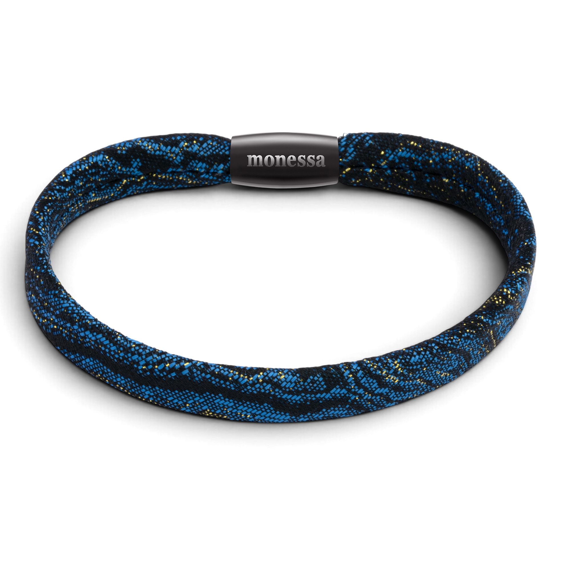 MONESSA Armband Textil innenliegende Naht Magnetverschluss