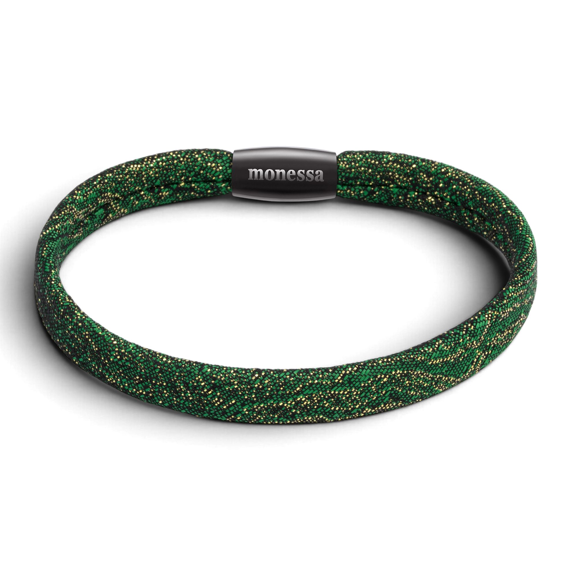 MONESSA Armband Textil innenliegende Naht Magnetverschluss