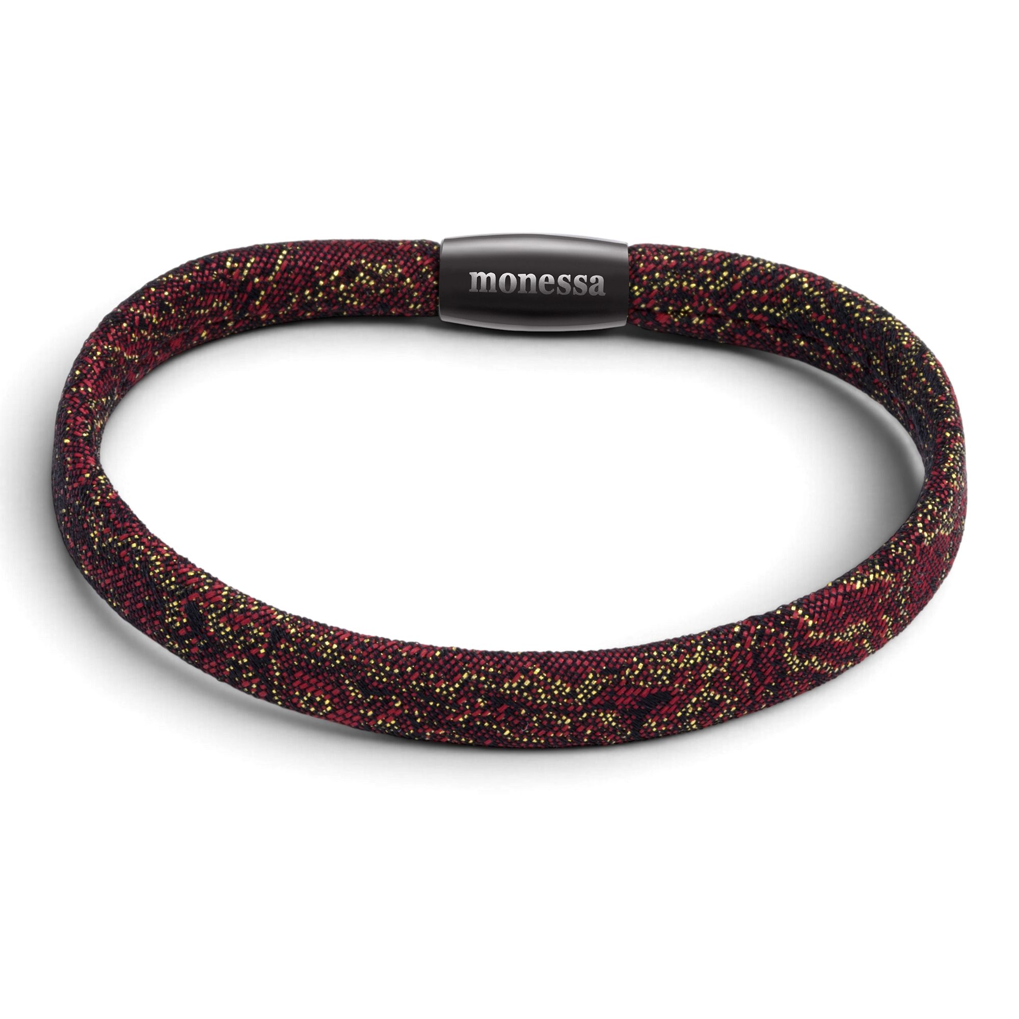 MONESSA Armband Textil innenliegende Naht Magnetverschluss