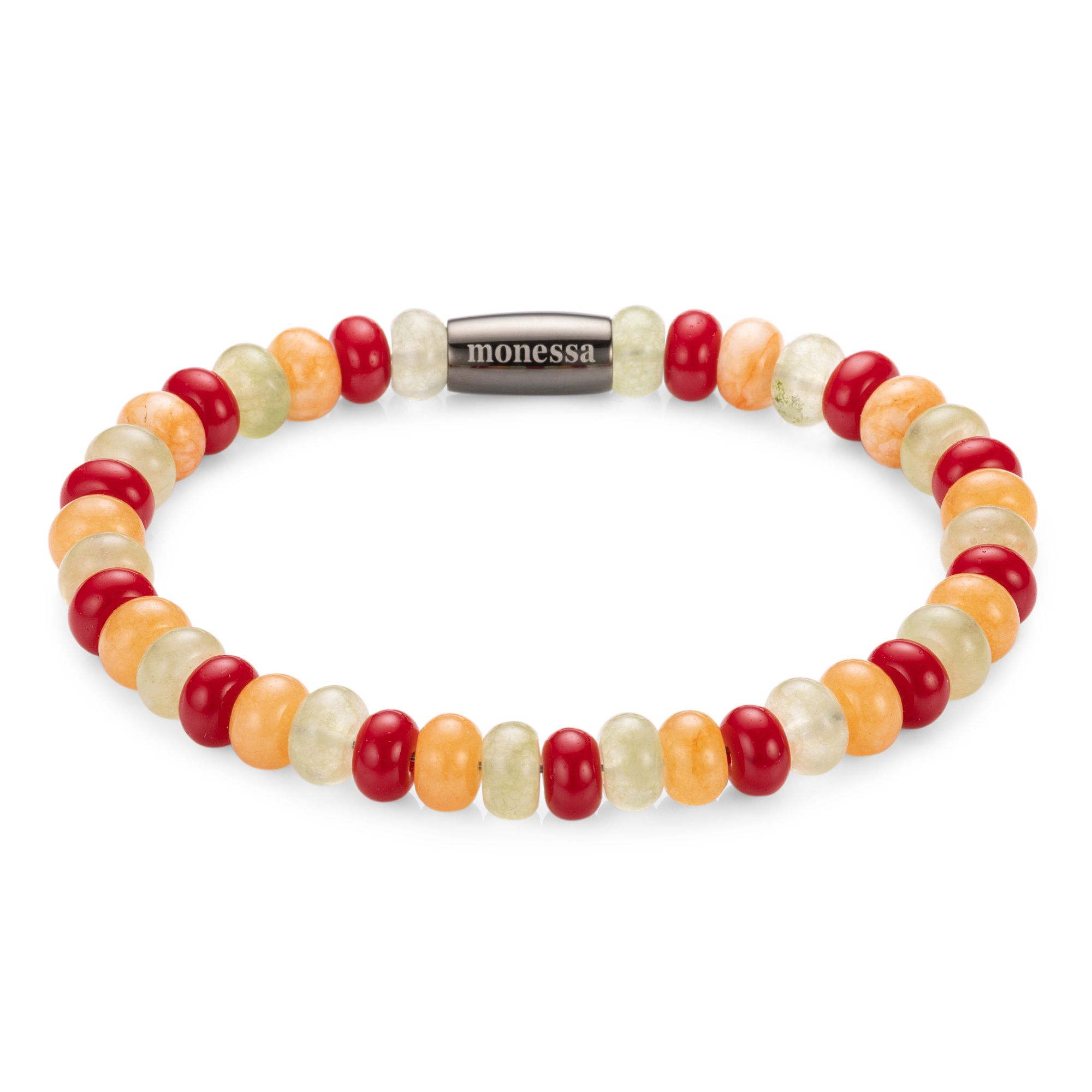 MONESSA Armband Edelsteine Nugget Magnetverschluss