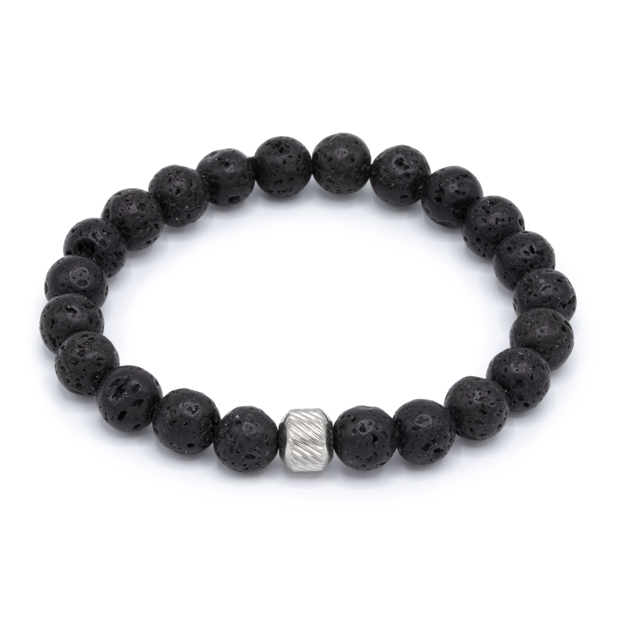 MONESSA Herren Armband flexibel Edelsteine Edelstahl