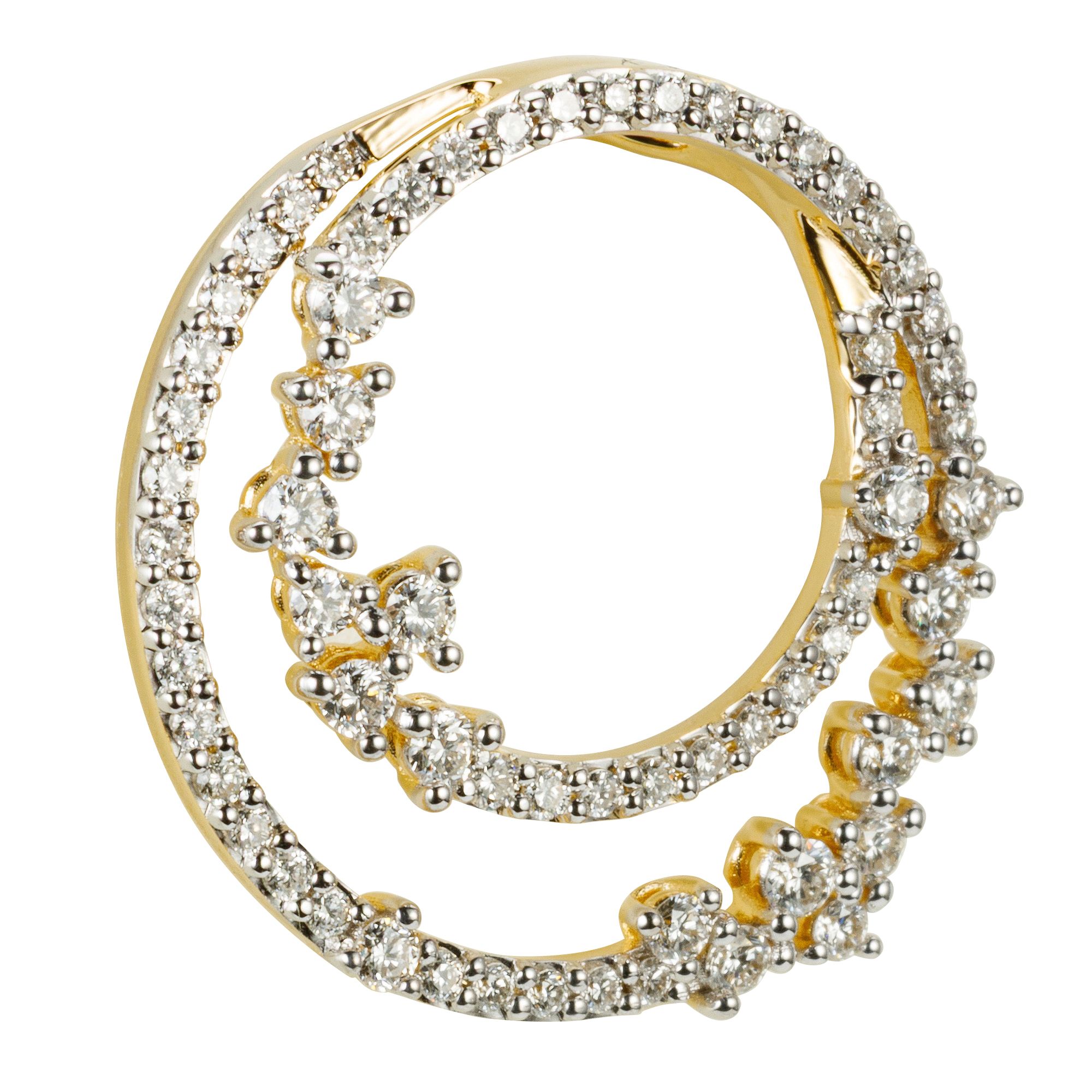 DIAMOUR Anhänger 65 Brillanten zus. ca. 0,50ct Gold 585