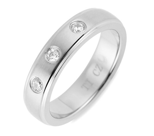 DIAMONIQUE® TITAN Ring = 0,15ct Brillantschliff