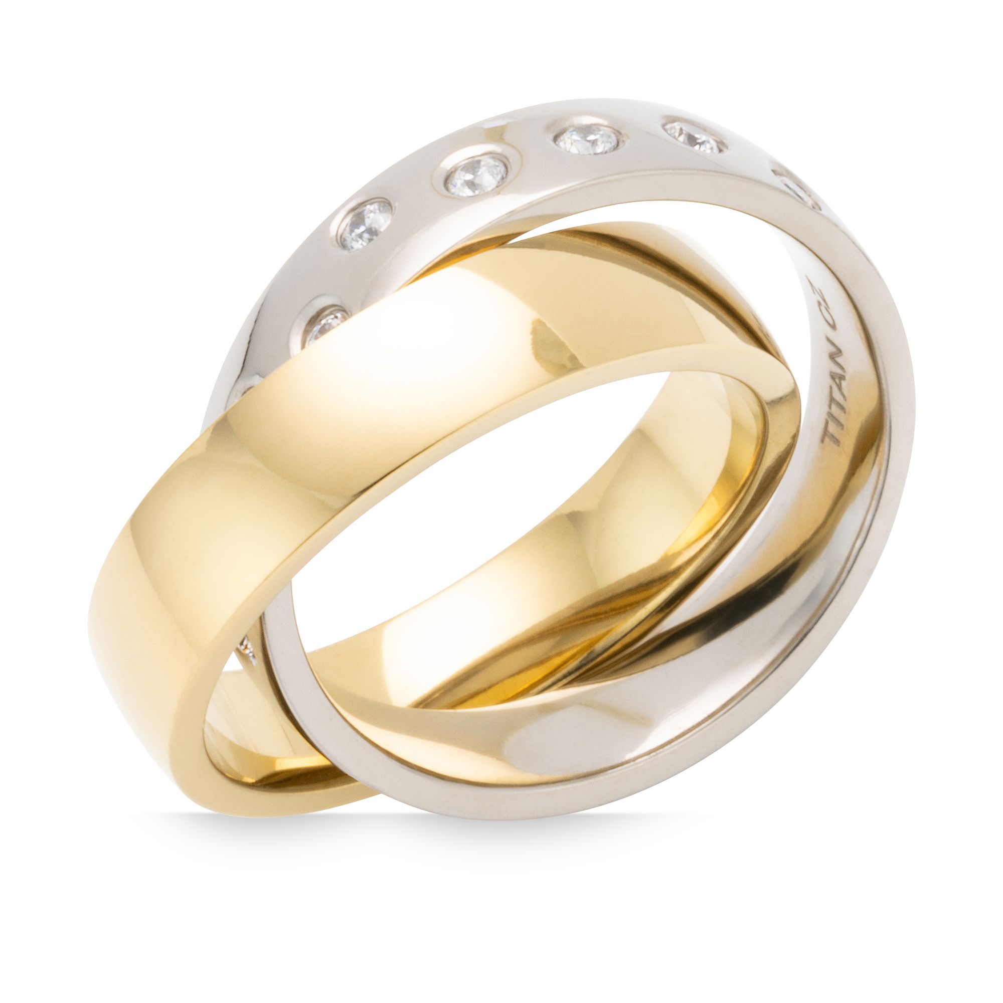 DIAMONIQUE TITAN Ring 0 30ct Bicolor QVC