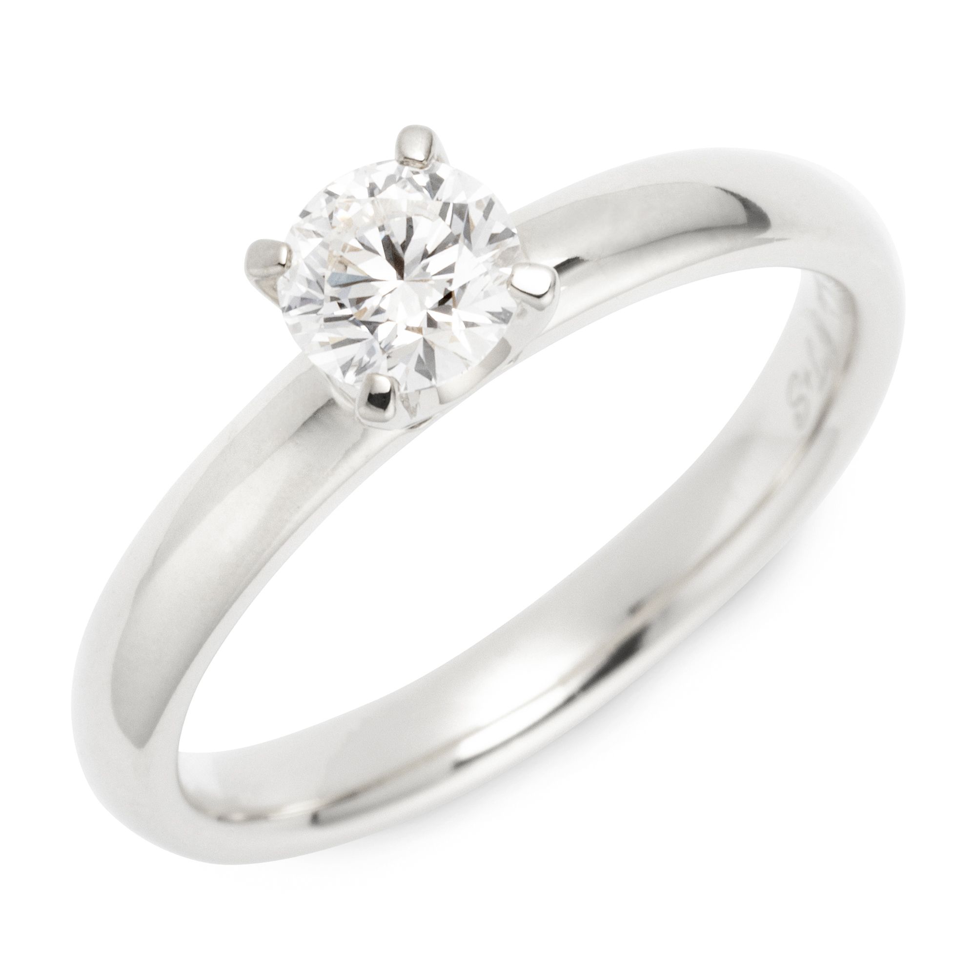 THOMAS & SOHN Lab Grown Brillant ca.0,50ct Ring Silber Palladio