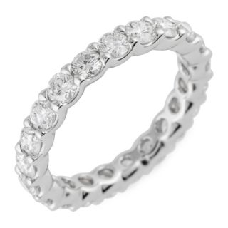 THOMAS & SOHN Lab Grown Brillanten min 2,00ct Eternity- Ring Silber Palladio