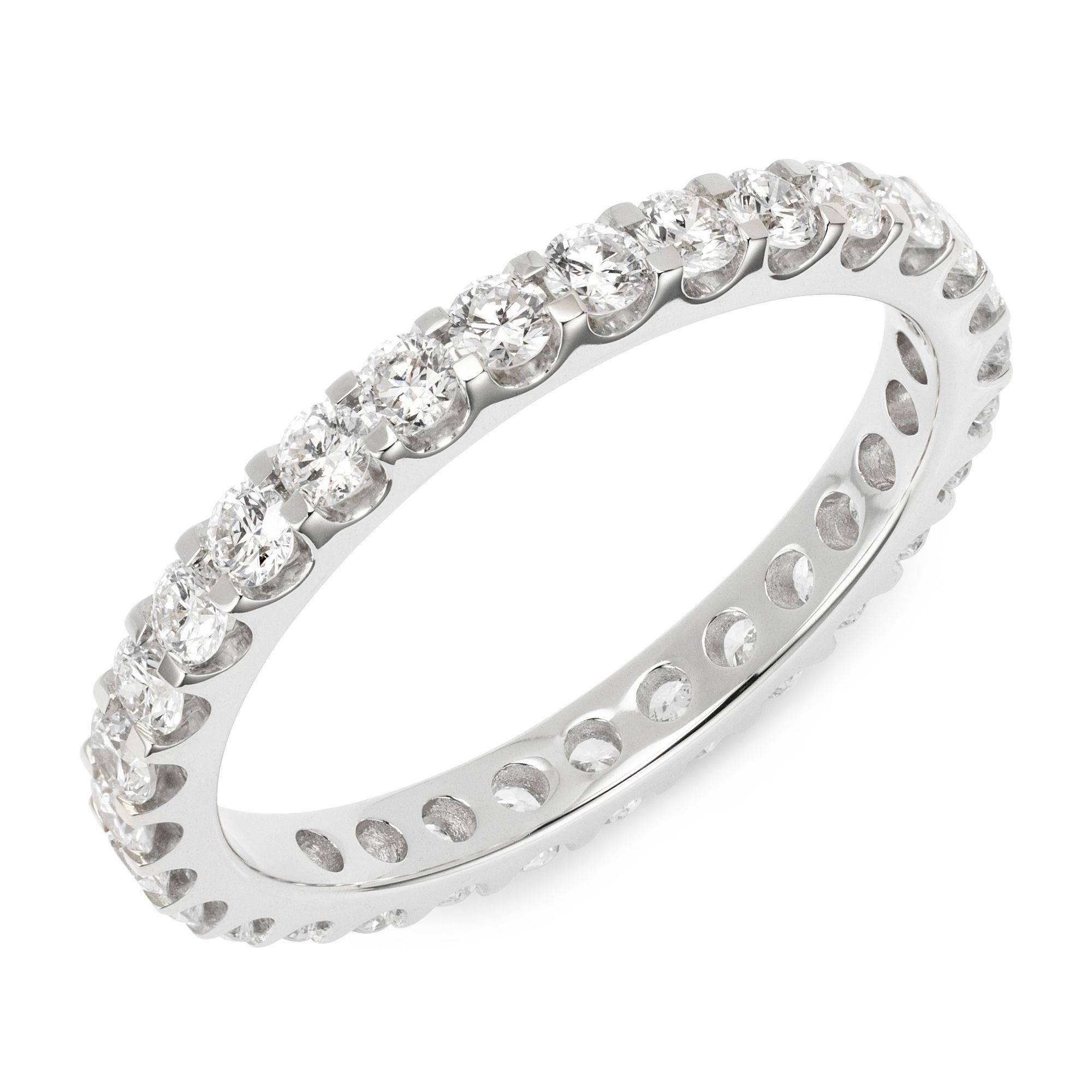 DIAMOUR Eternity-Ring mind. 28 Brill.1,00ct hochfeines Weiß/SI Gold 585