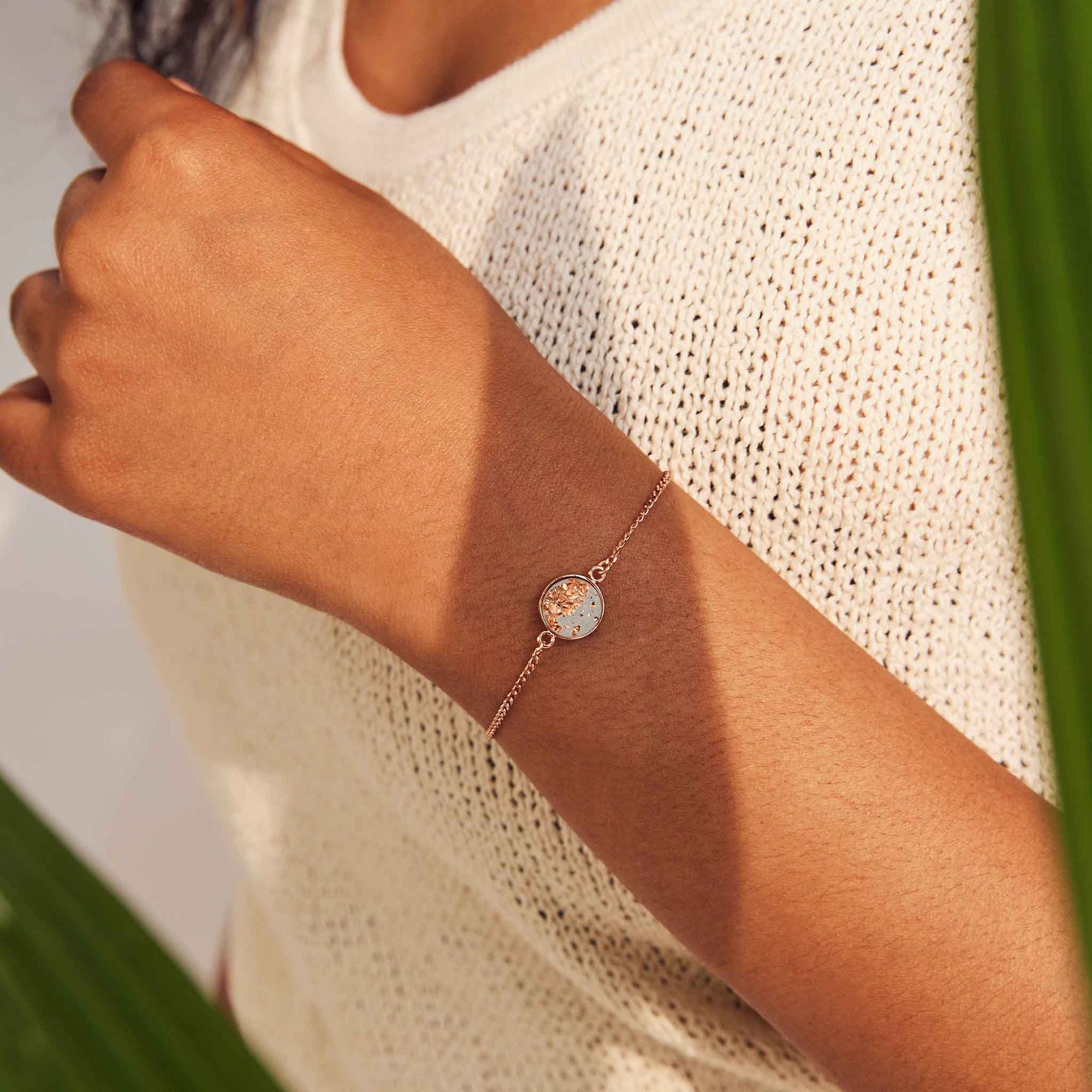 CONCRETE JUNGLE® Betonschmuck Armband LIA Silber 925 QVC.de