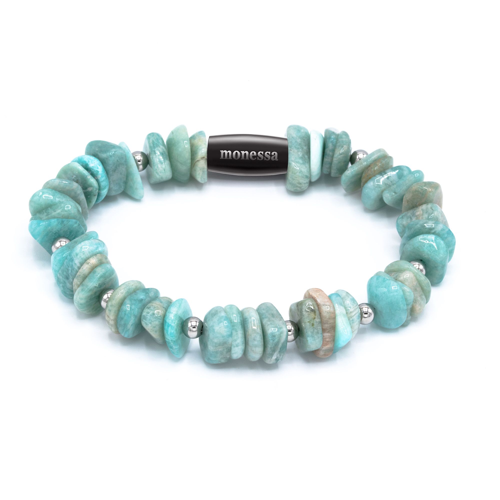 MONESSA Armband Edelsteine Splitter Magnetverschluss