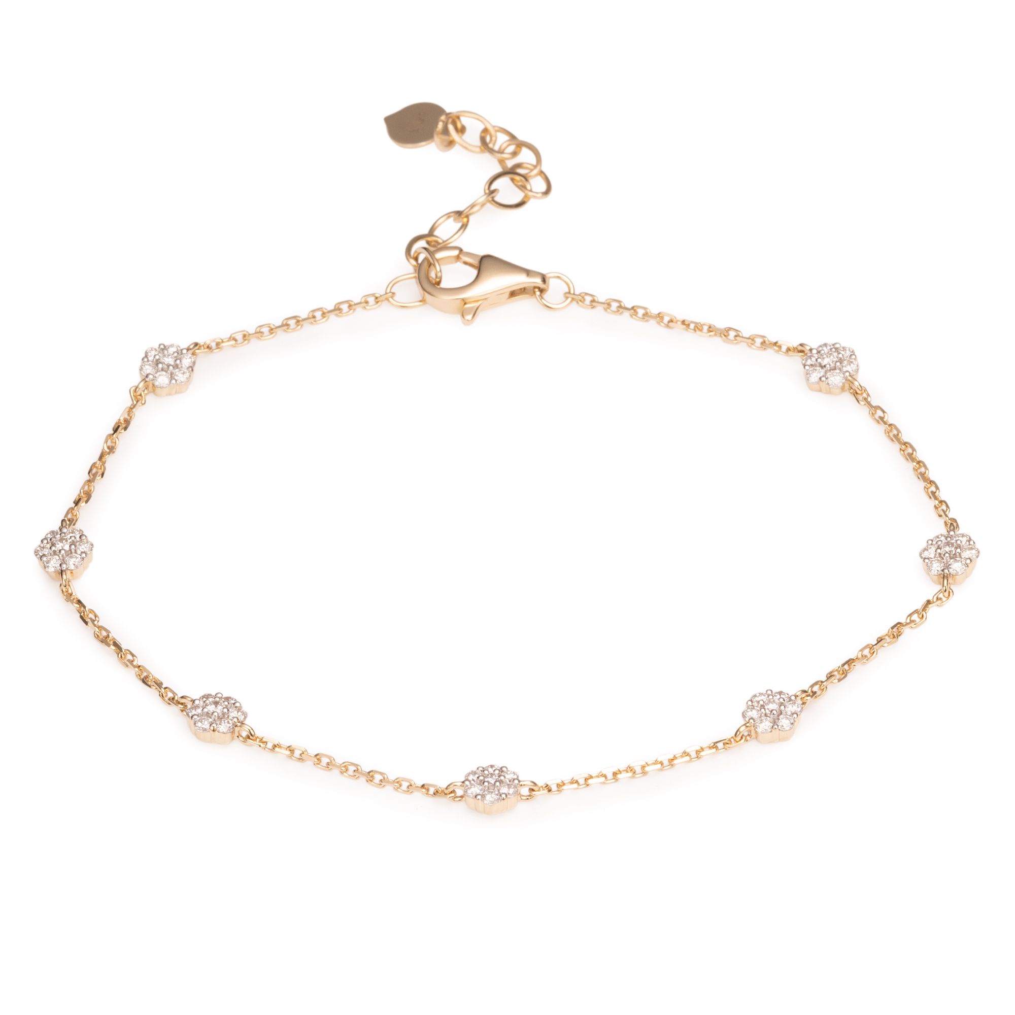  DIAMOUR Armband 49 Brillanten zus. ca. 0,50ct Gold 585