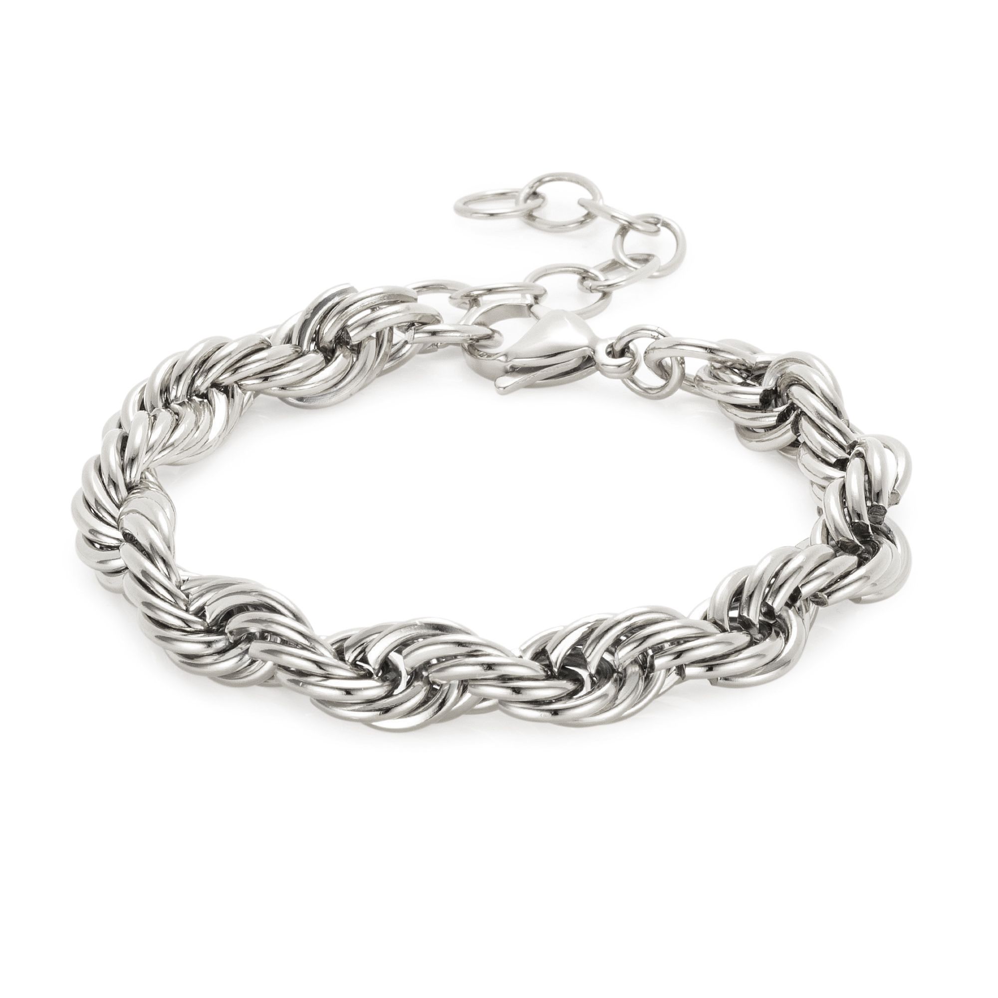 MY SECRET Kordel-Armband poliert Länge ca. 17+4cm Edelstahl