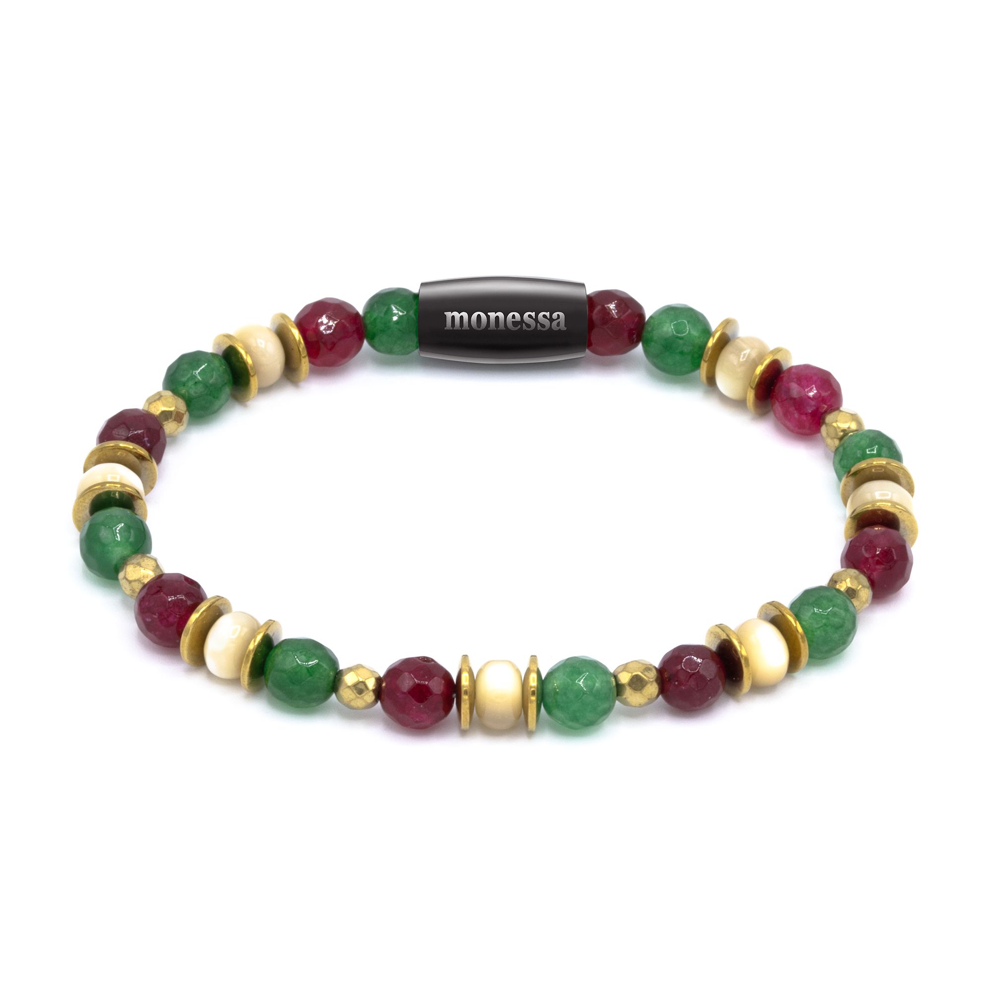MONESSA Armband Edelsteine facettiert Magnetverschluss