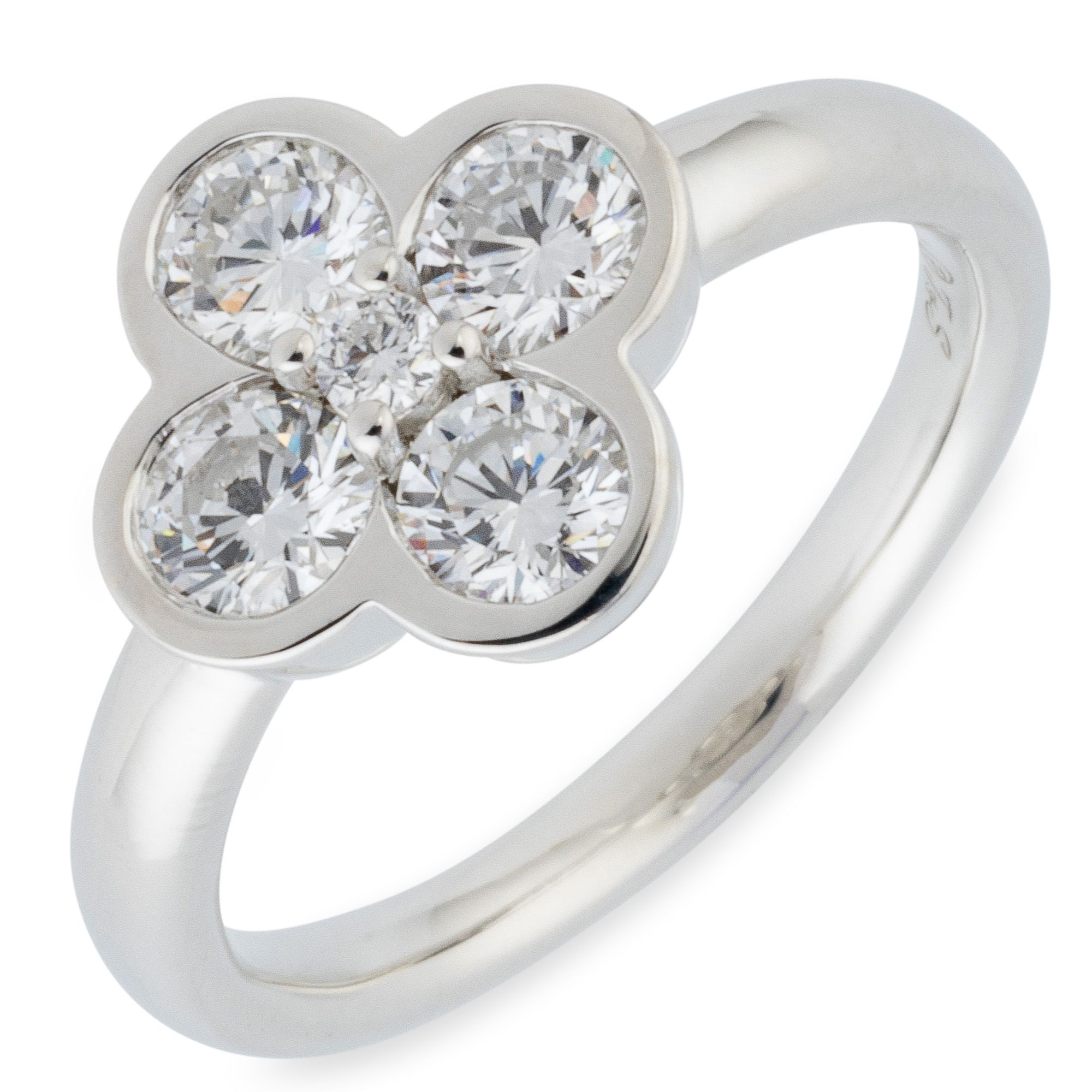 THOMAS & SOHN Lab Grown Brillanten ca. 1,03ct Ring Silber Palladio