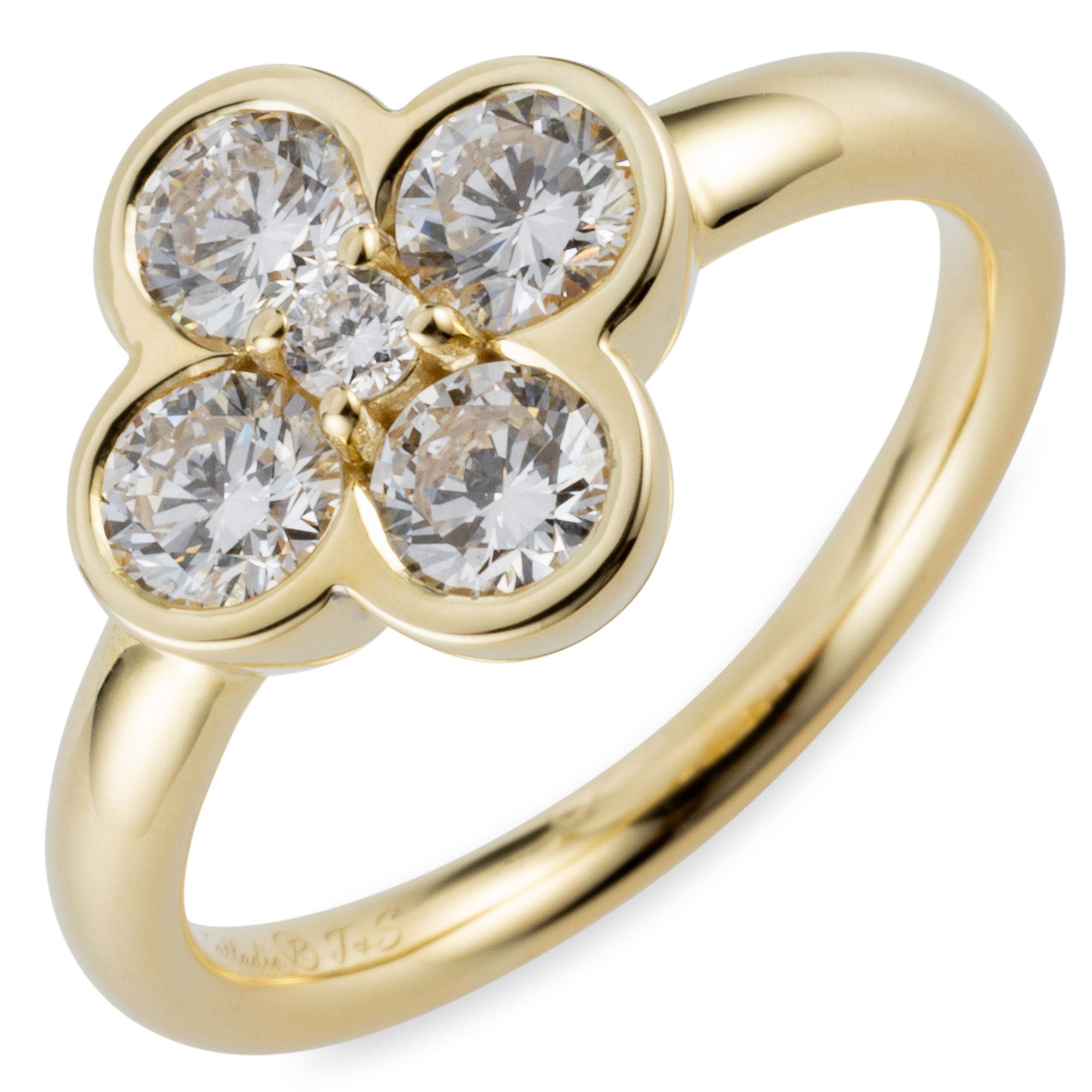 THOMAS & SOHN Lab Grown Brillanten ca. 1,03ct Ring Silber Palladio