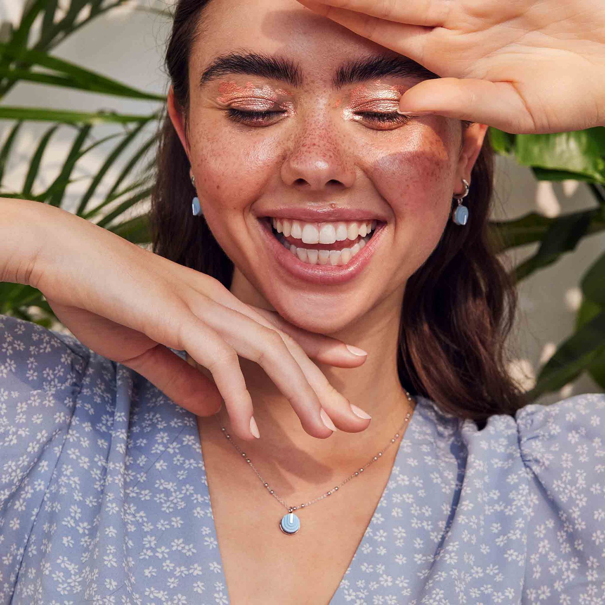 CONCRETE JUNGLE® Betonschmuck Kette TALIA Silber 925 QVC.de