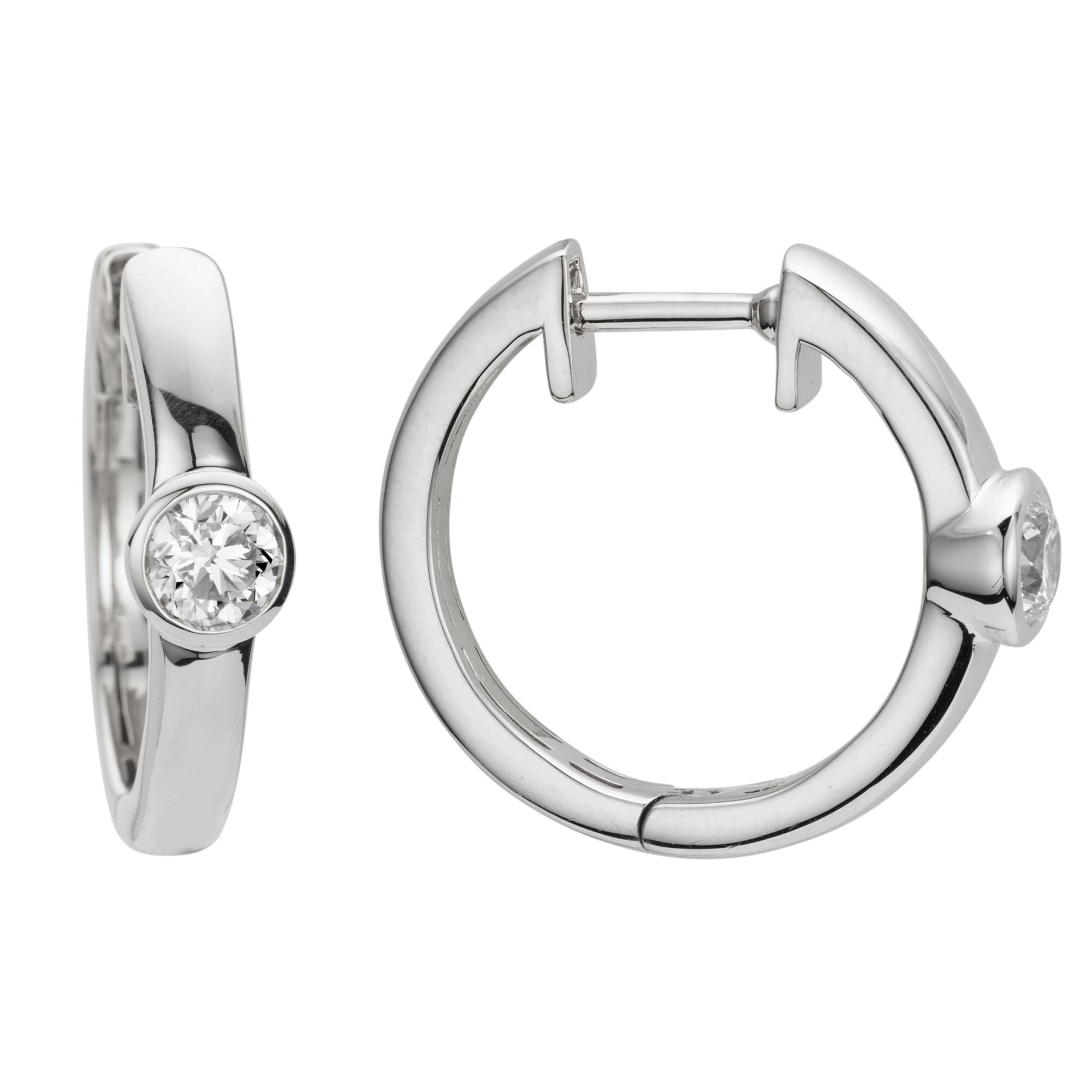 THOMAS & SOHN Lab Grown Brillanten ca.1,00ct Creolen Silber Palladio