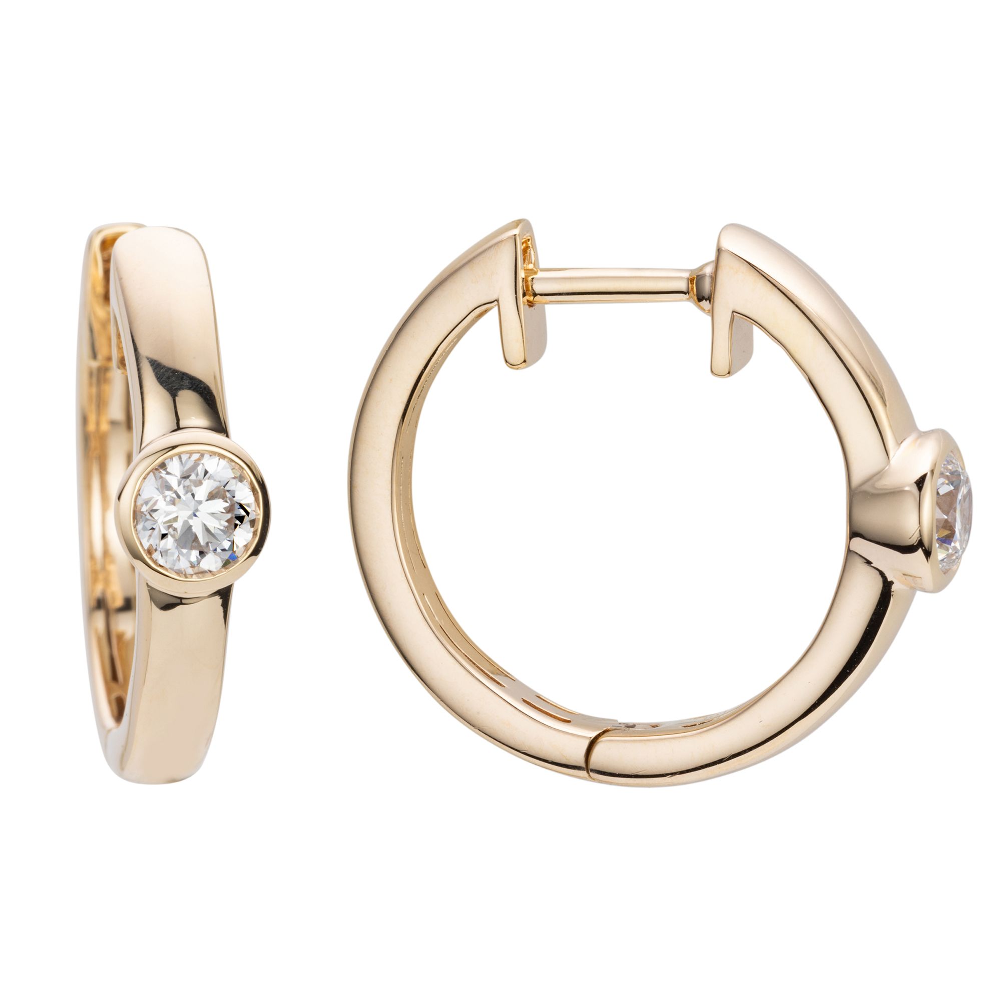 THOMAS & SOHN Lab Grown Brillanten ca.1,00ct Creolen Silber Palladio