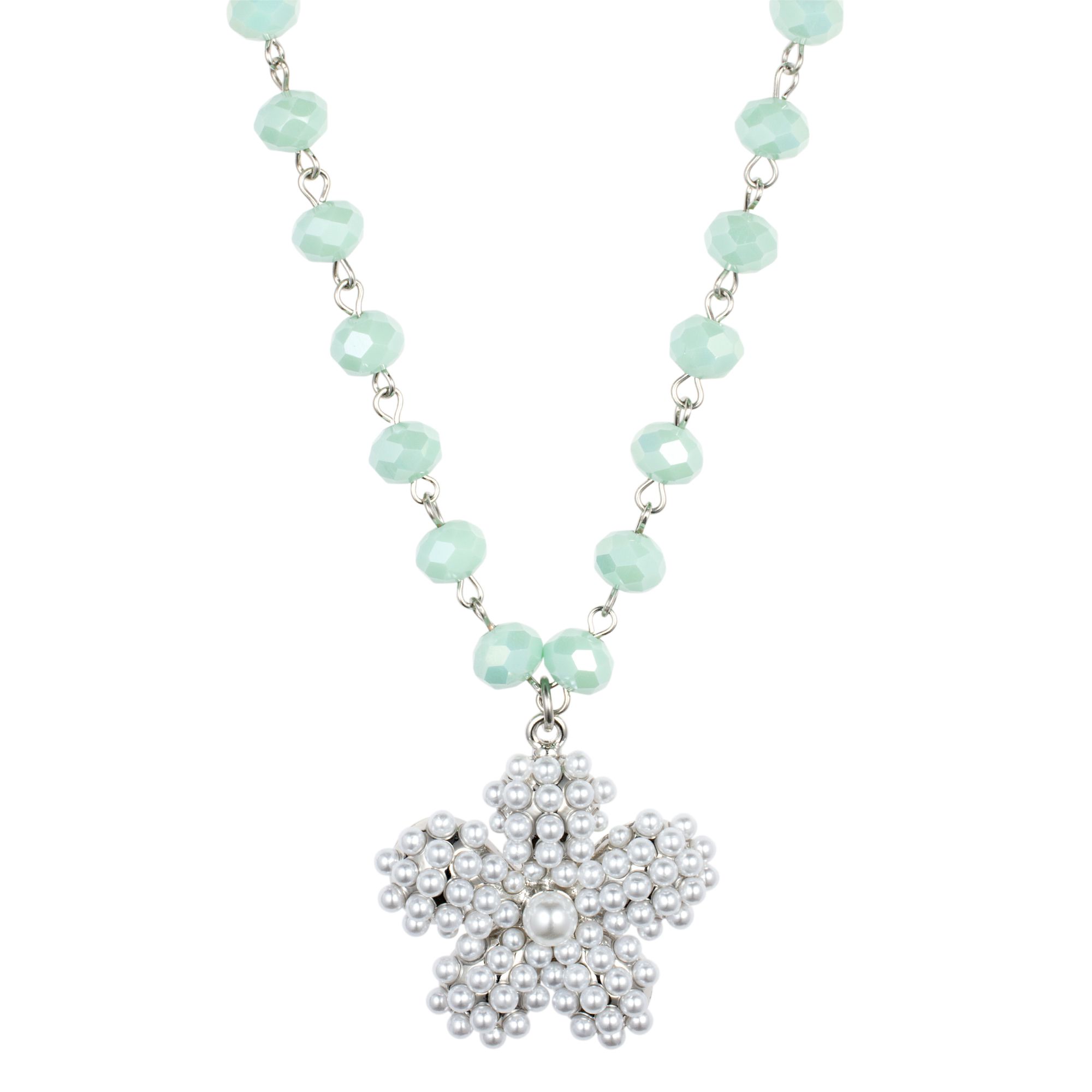 DINE 'N' Dance Kette Blumenmotiv Länge ca. 85+5cm Modeschmuck