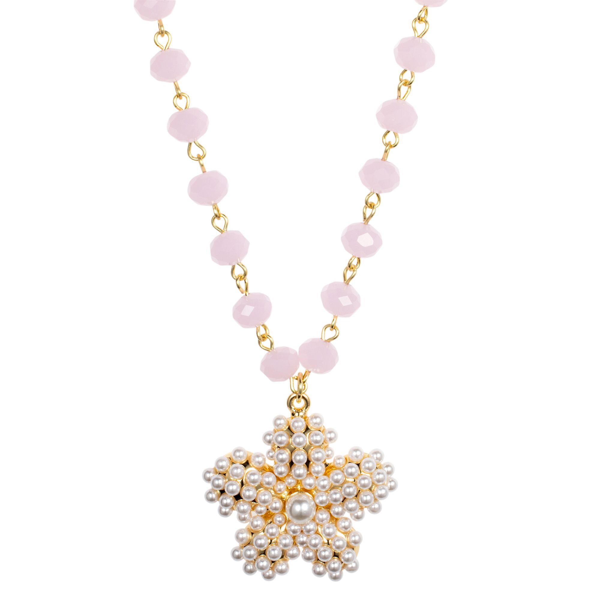 DINE 'N' Dance Kette Blumenmotiv Länge ca. 85+5cm Modeschmuck