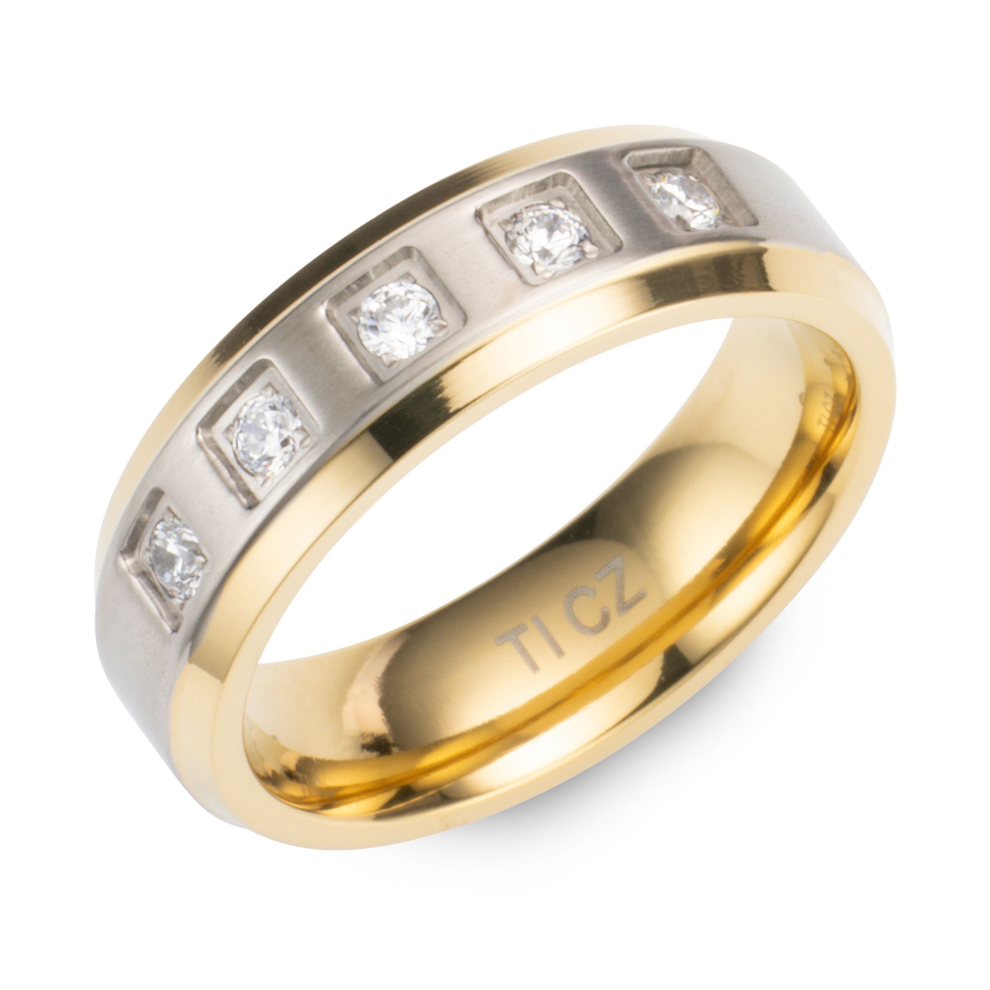 DIAMONIQUE® TITAN Ring = 0,15ct Brillantschliff