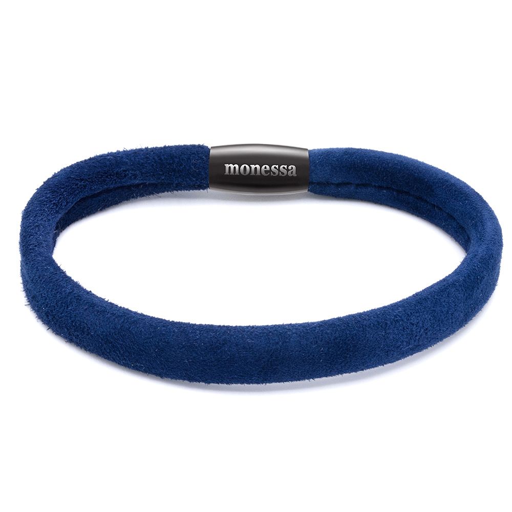 MONESSA Armband Wildleder innenliegender Naht Magnetverschluss