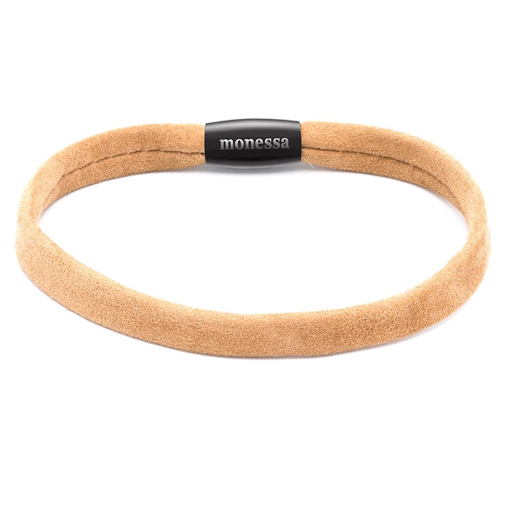 MONESSA Armband Wildleder innenliegender Naht Magnetverschluss