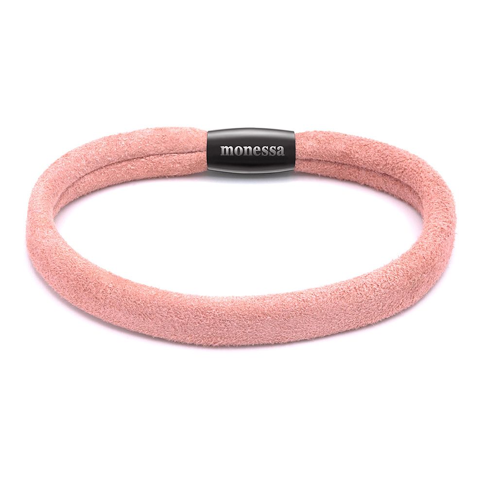 MONESSA Armband Wildleder innenliegender Naht Magnetverschluss