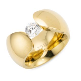 DIAMONIQUE® TITAN Spann - Ring = 0,90ct Brillantschliff