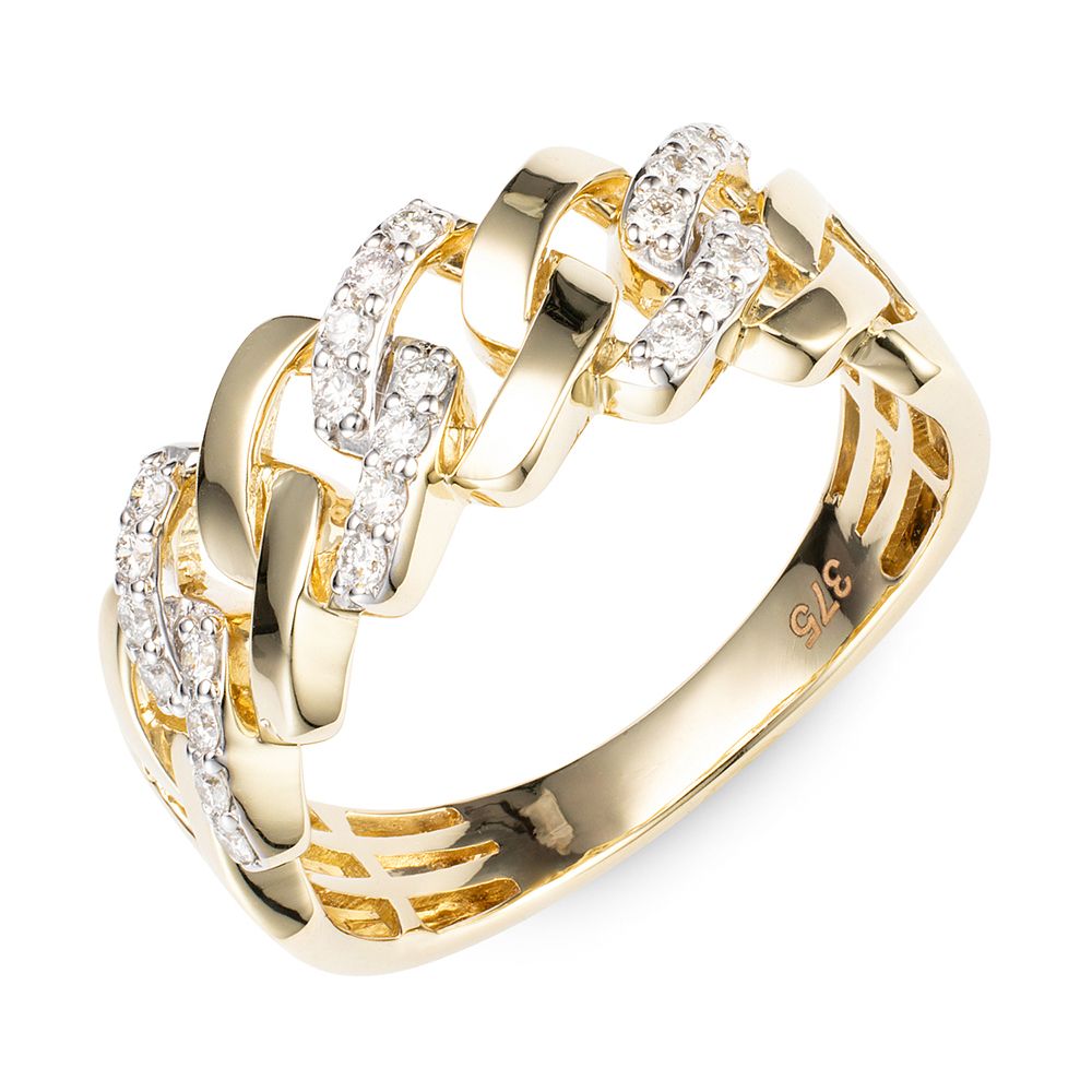 DIAMOUR Ring 24 Brillanten zus. ca. 0,25ct Gold 375