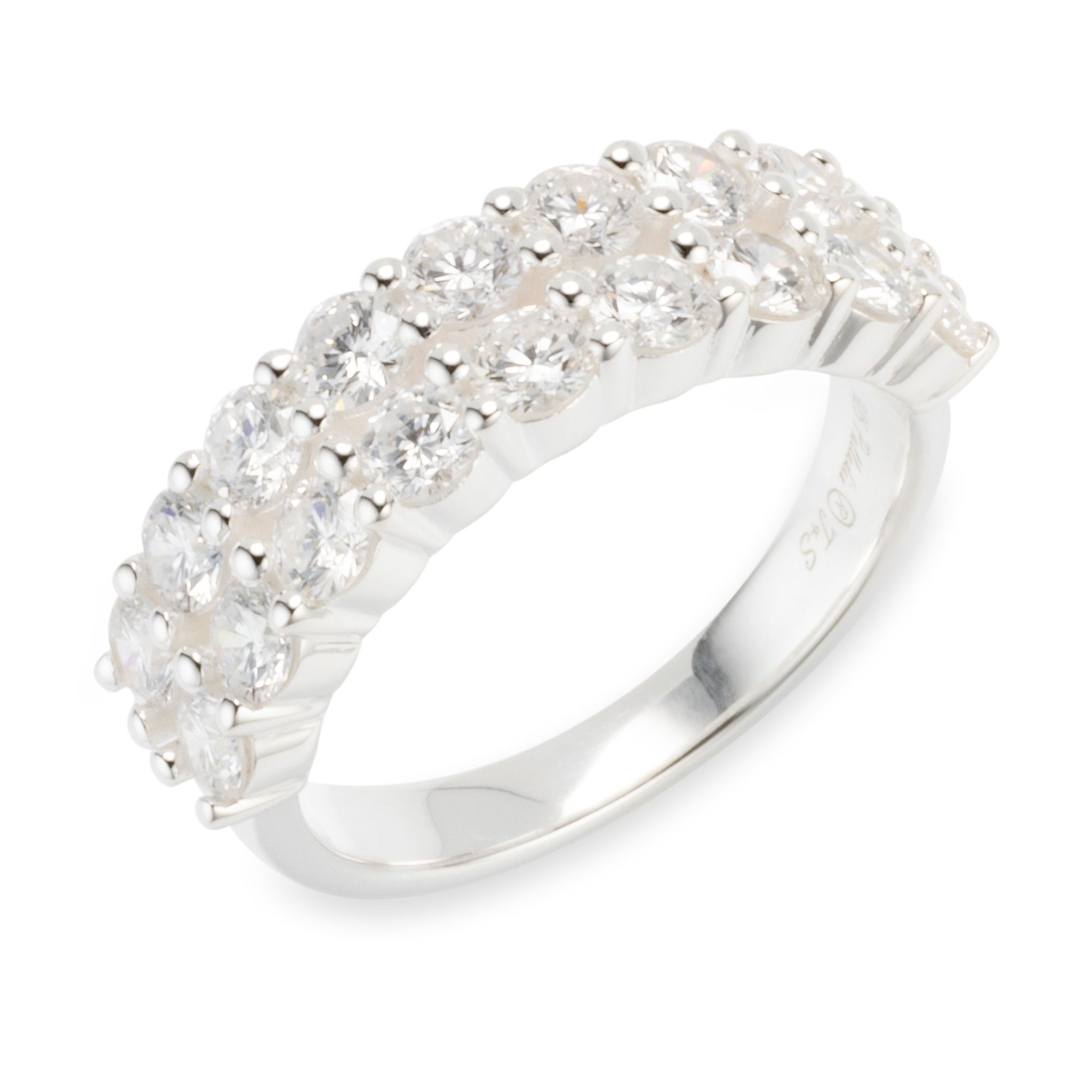 THOMAS & SOHN Lab Grown Brillanten ca. 1,80ct Ring Silber Palladio