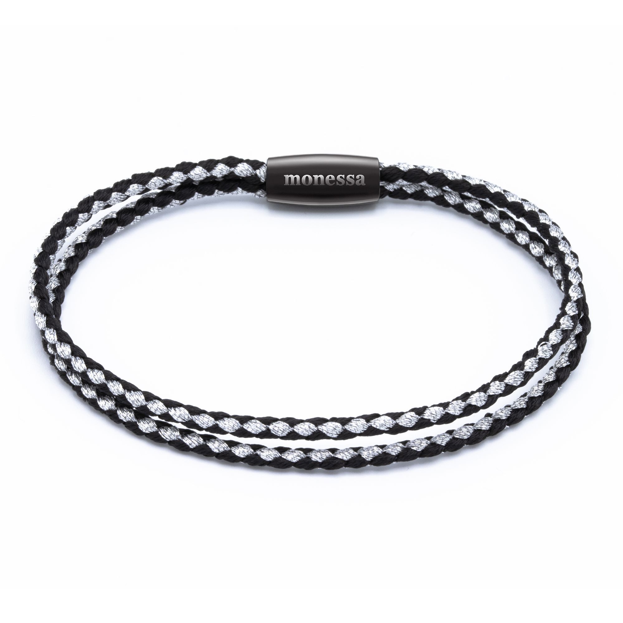 MONESSA Armband geflochten Magnetverschluss Nylon