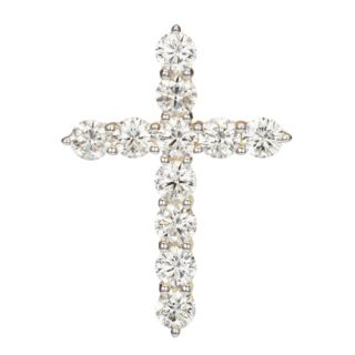 THOMAS & SOHN Lab Grown Brillanten ca. 2,09ct Kreuz-Anhänger Silber Palladio