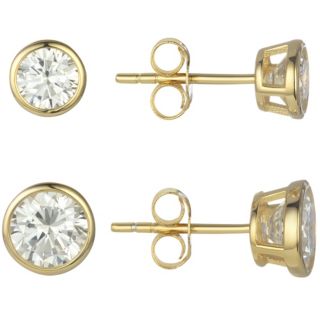 DIAMONIQUE® 2tlg. Ohrstecker-Set = 3,00ct Brillantschliff Silber 925