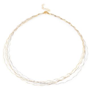 GOLDRAUSCH Omega-Collier poliert mind. 4,05g Gold 585,Bicoloroptik