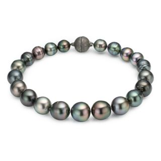 PERLEA Armband Tahitizucht- perlen 8-11m Silber 925