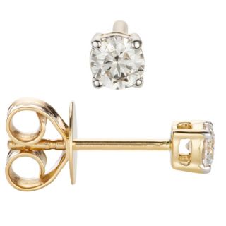 CANADIAN DIAMONDS Ohrstecker 2 Brillanten zus. ca. 0,36ct Gold 585