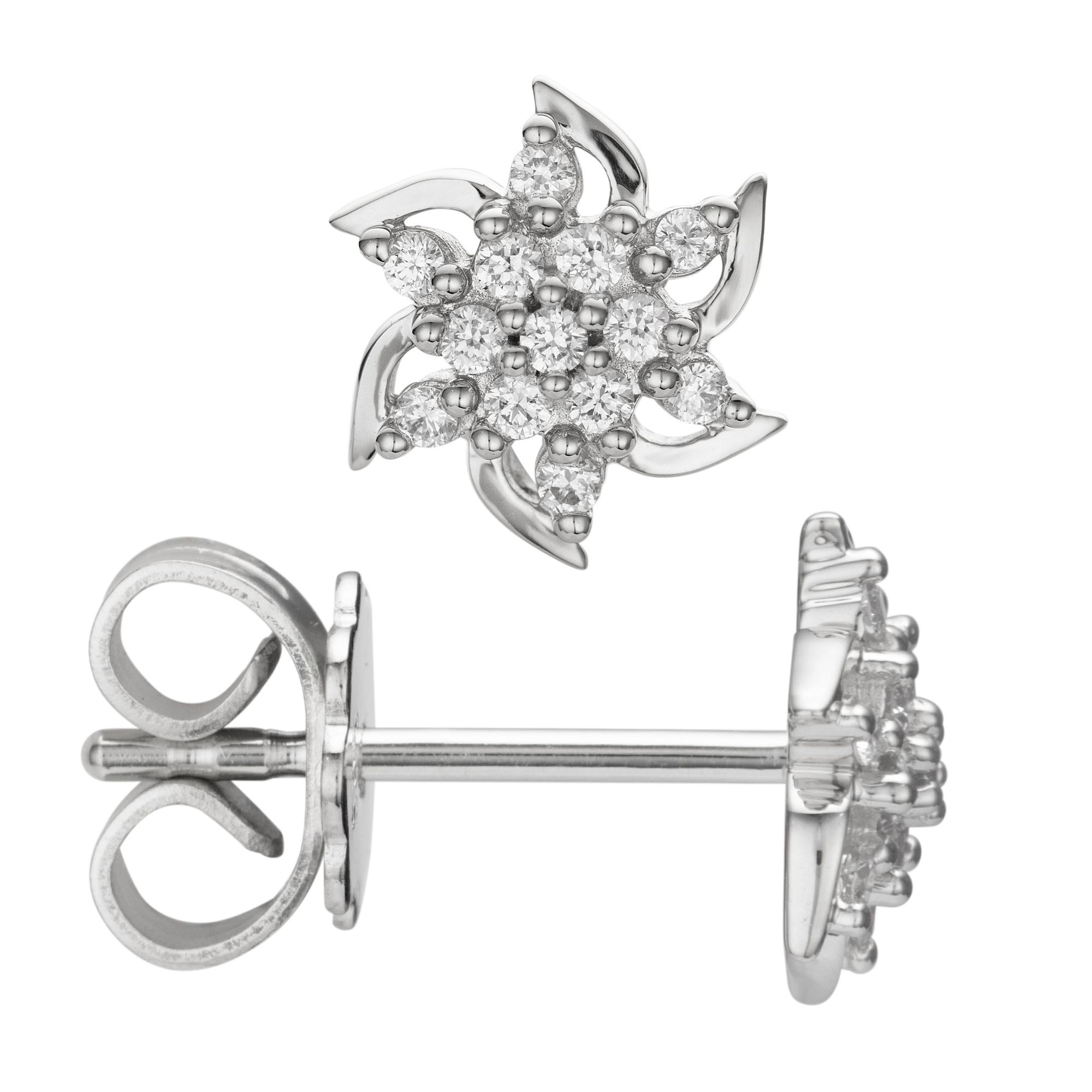 DIAMOUR Ohrstecker 26 Brillanten zus. ca. 0,15ct Gold 585