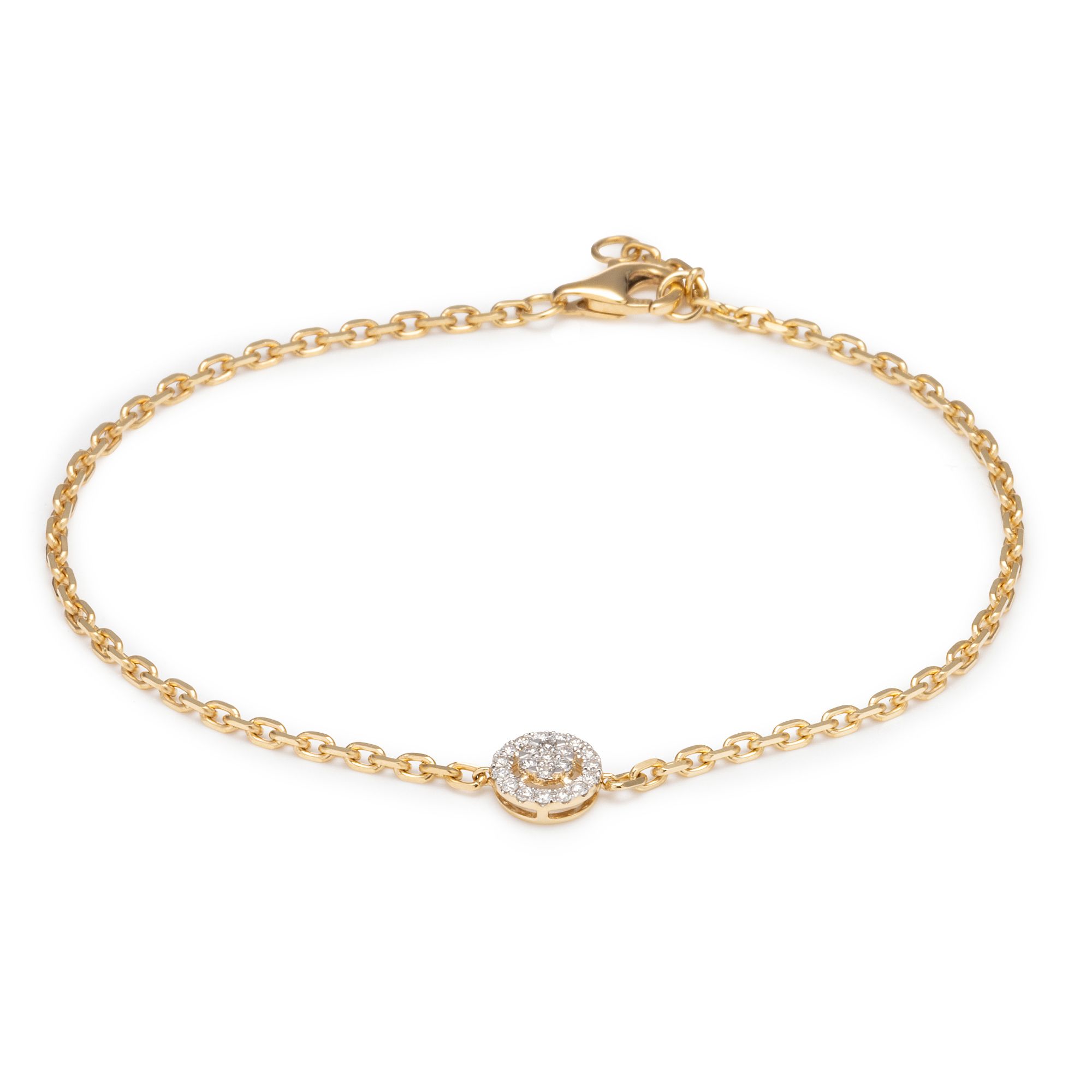 GOLDSCHMUCK FÜR MICH Armband 22 Brillanten zus. ca. 0,15ct Gold 585